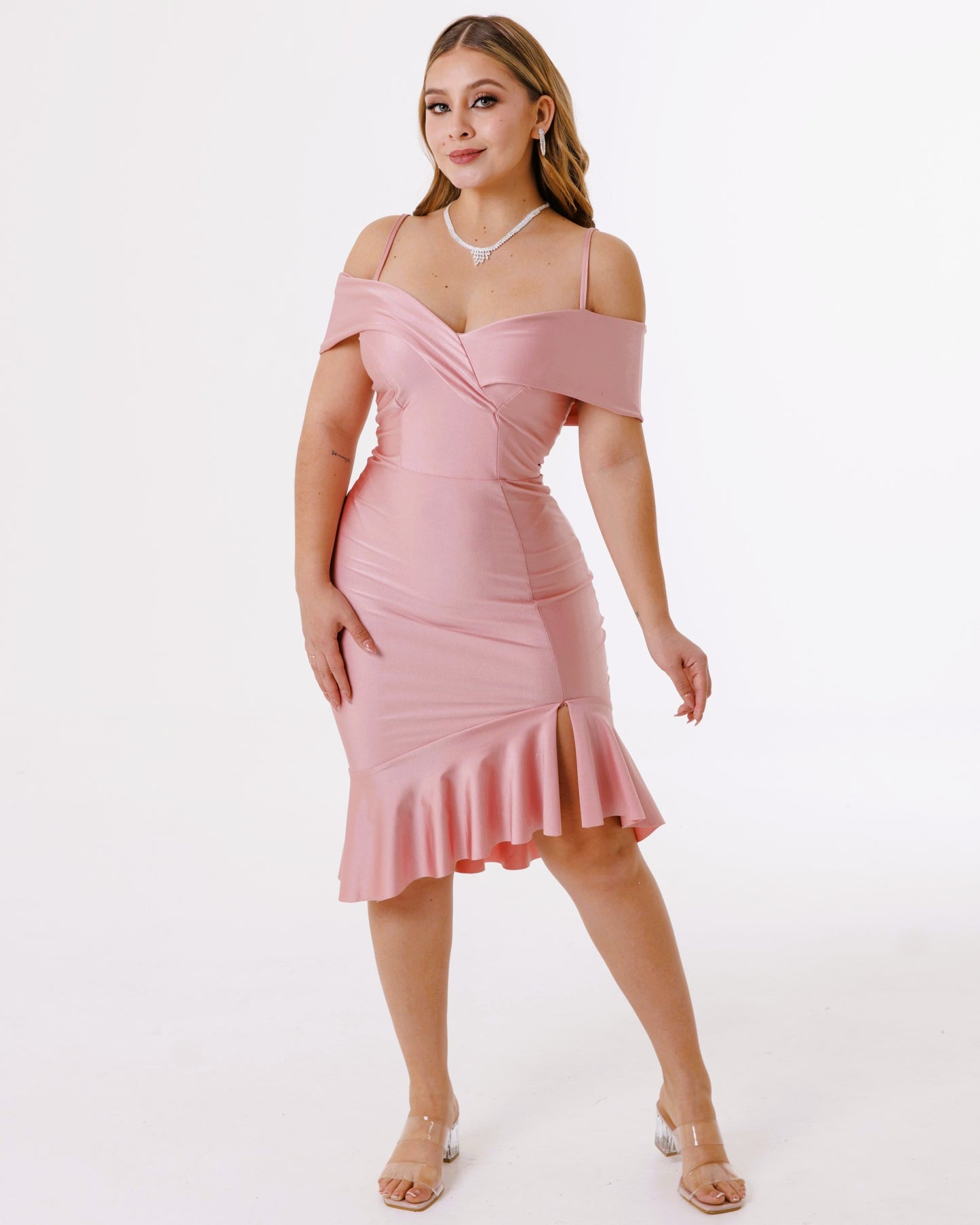 Vestido Corto Con Mangas y tirantes - VIENA