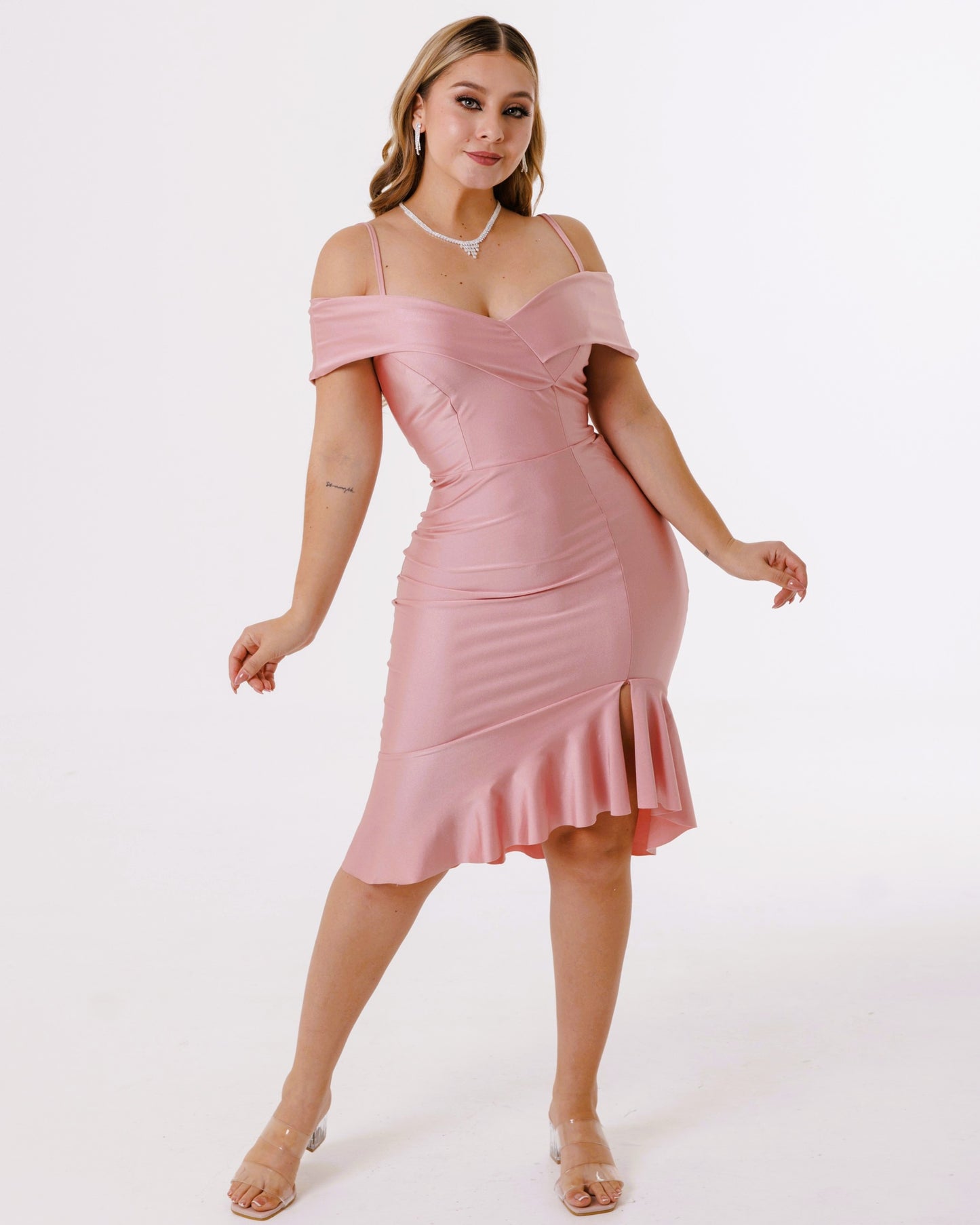 Vestido Corto Con Mangas y tirantes - VIENA