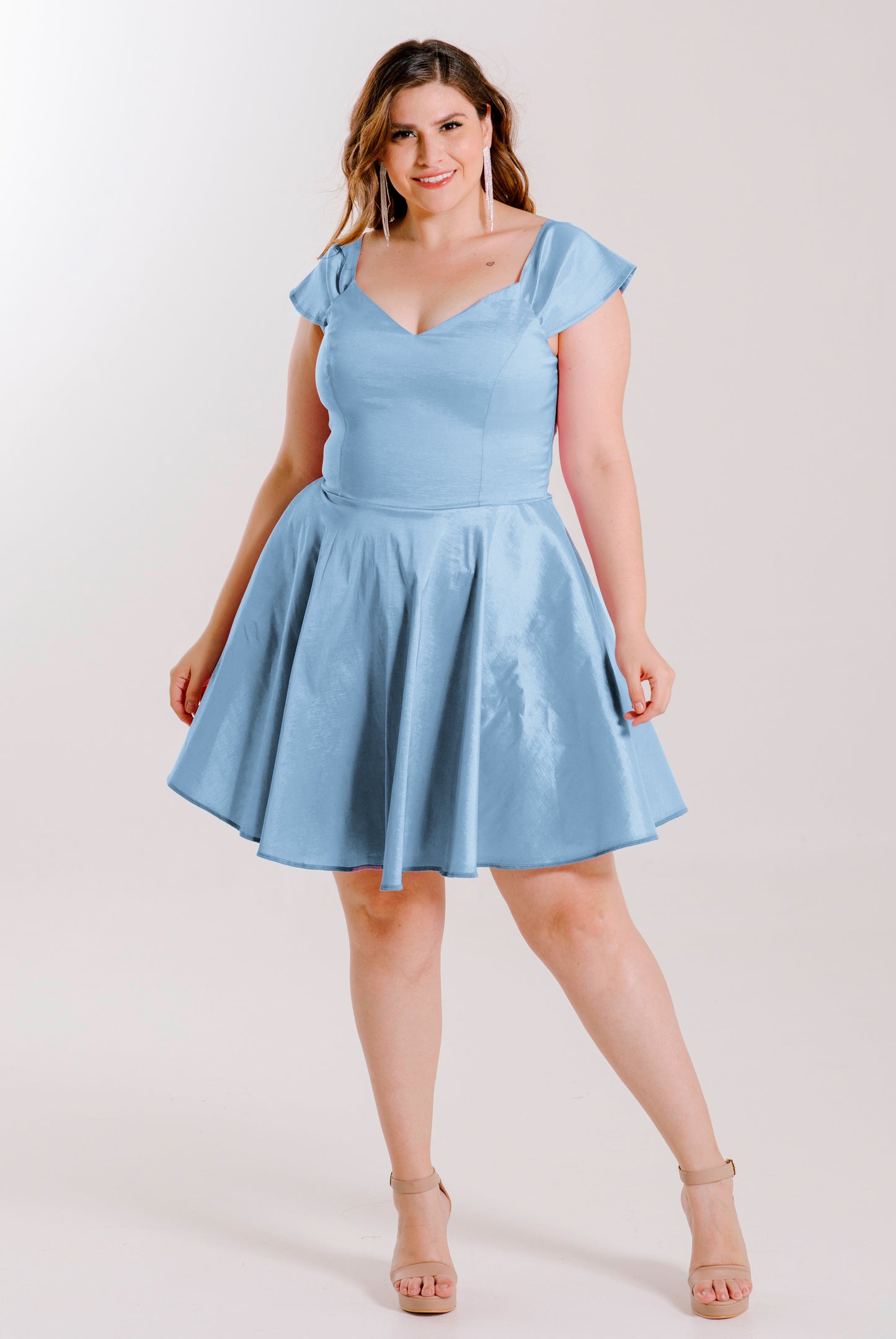 Vestido corte princesa ampón - "MARTINA"