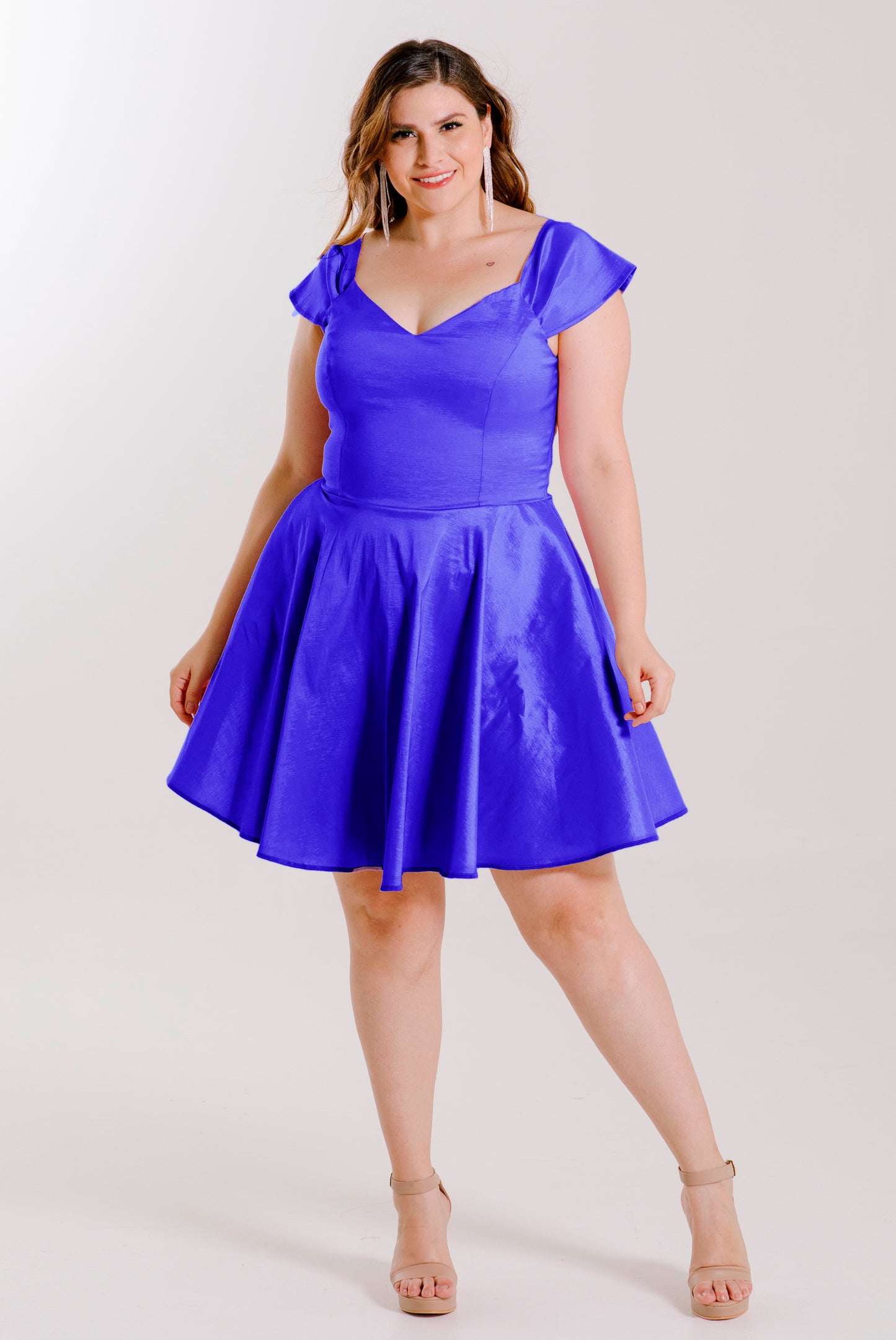 Vestido corte princesa ampón - "MARTINA"