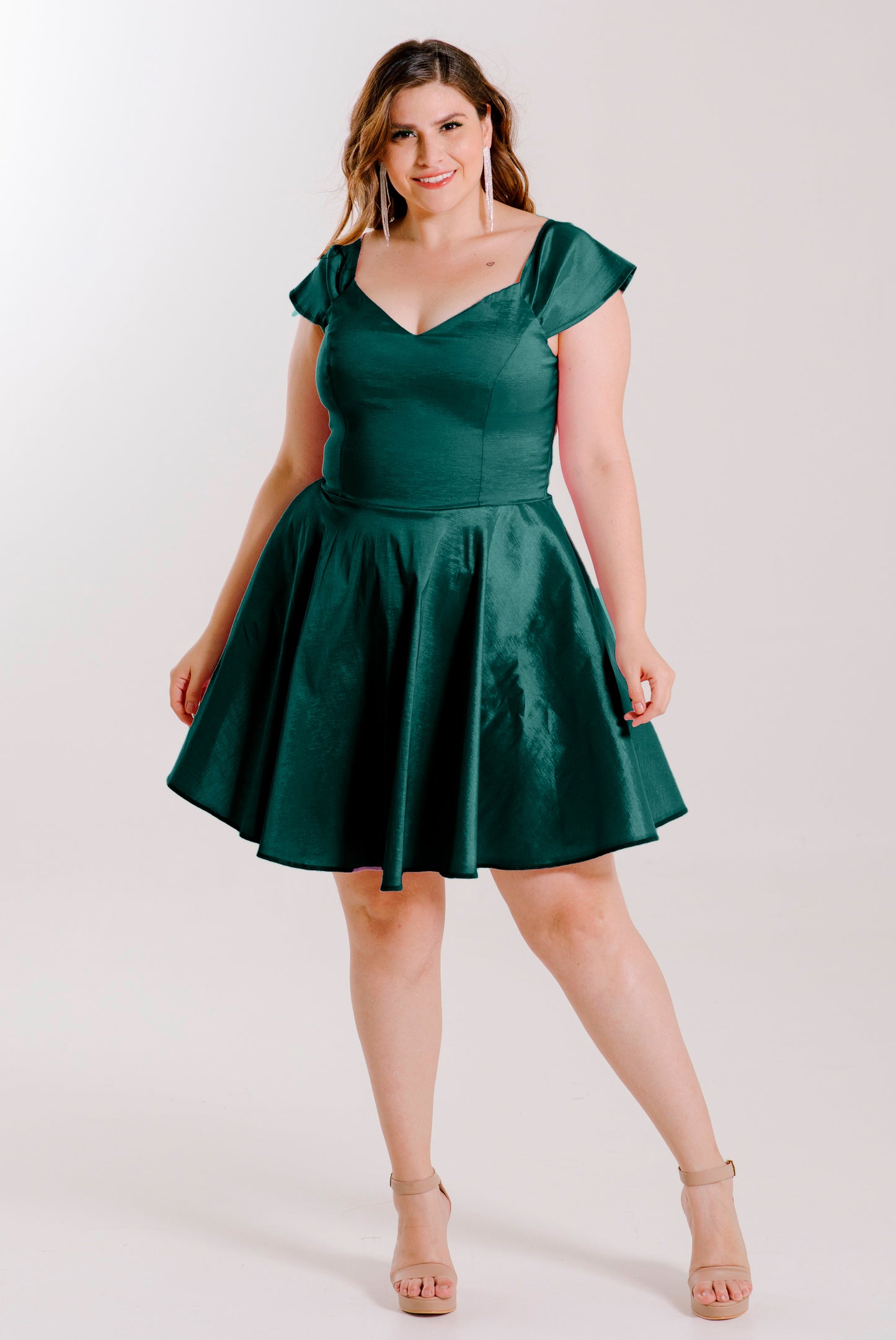 Vestido corte princesa ampón - "MARTINA"