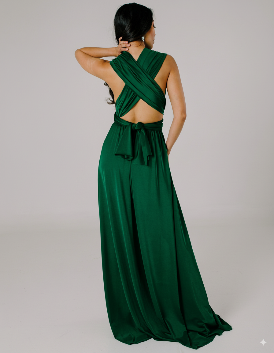 Vestido Largo Multiforma con Doble Abertura - Multiforma ADELA