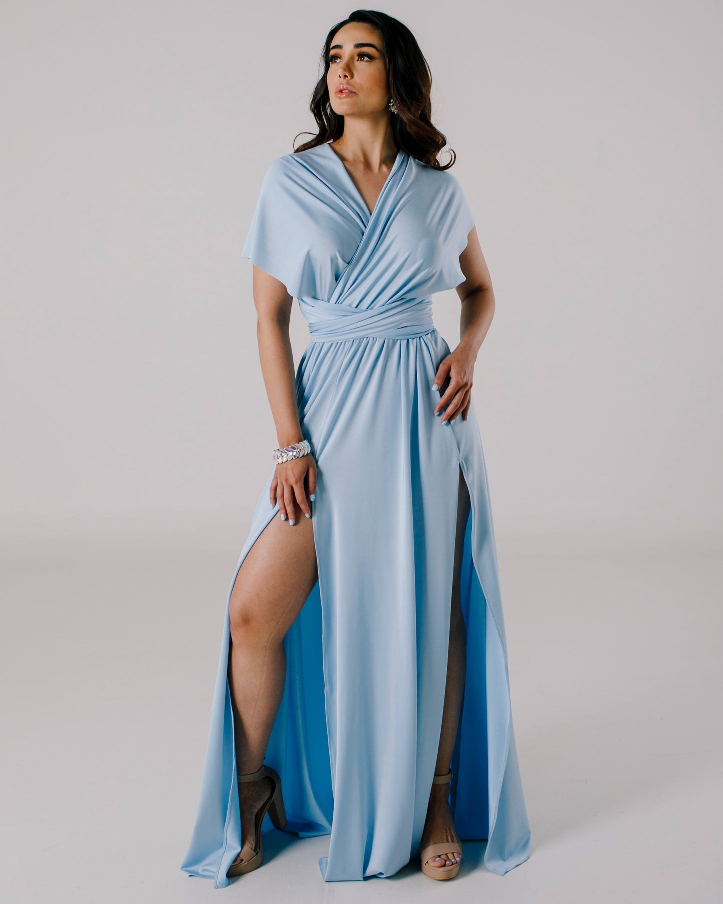Vestido Largo Multiforma con Doble Abertura - Multiforma ADELA