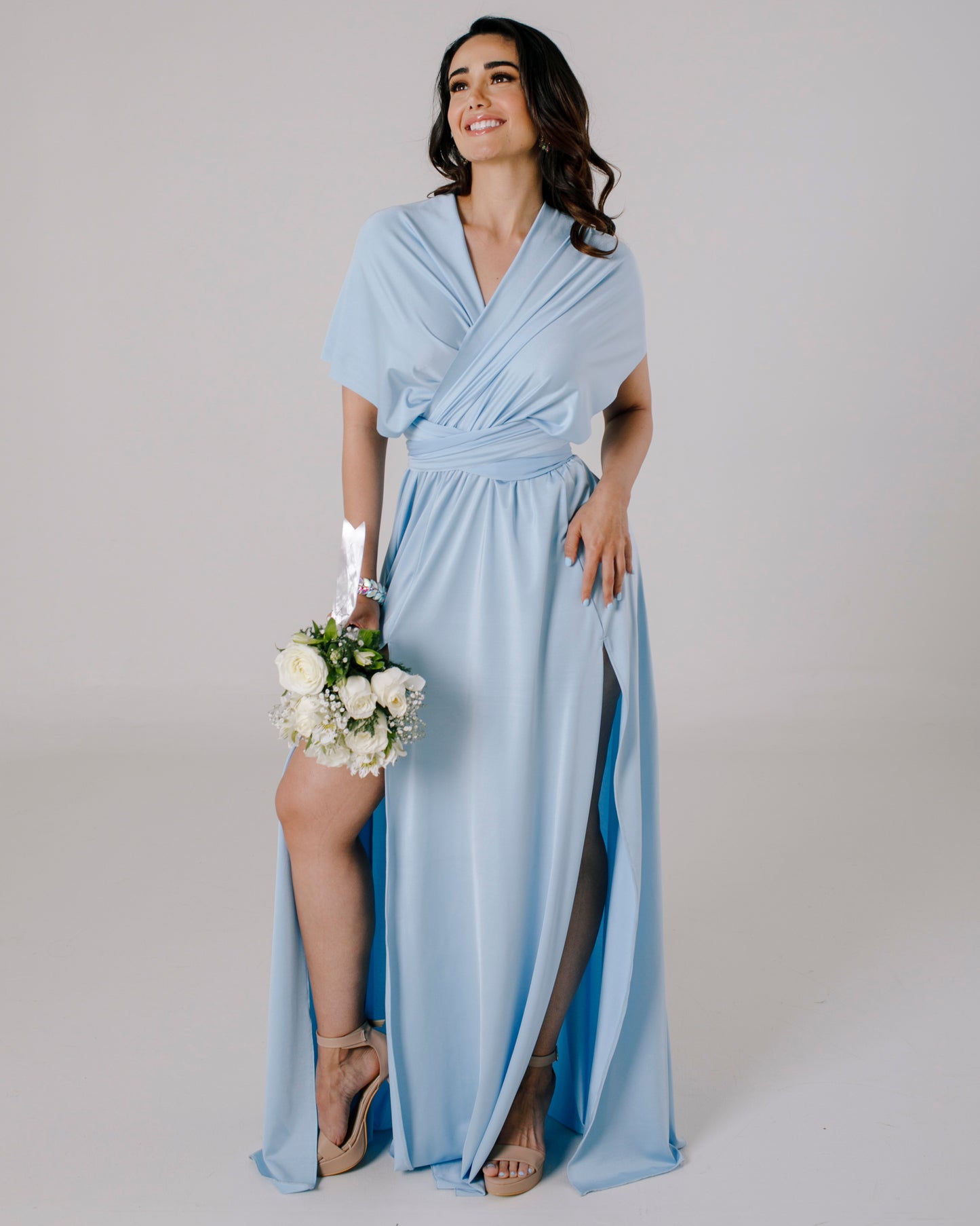 Vestido Largo Multiforma con Doble Abertura - Multiforma ADELA