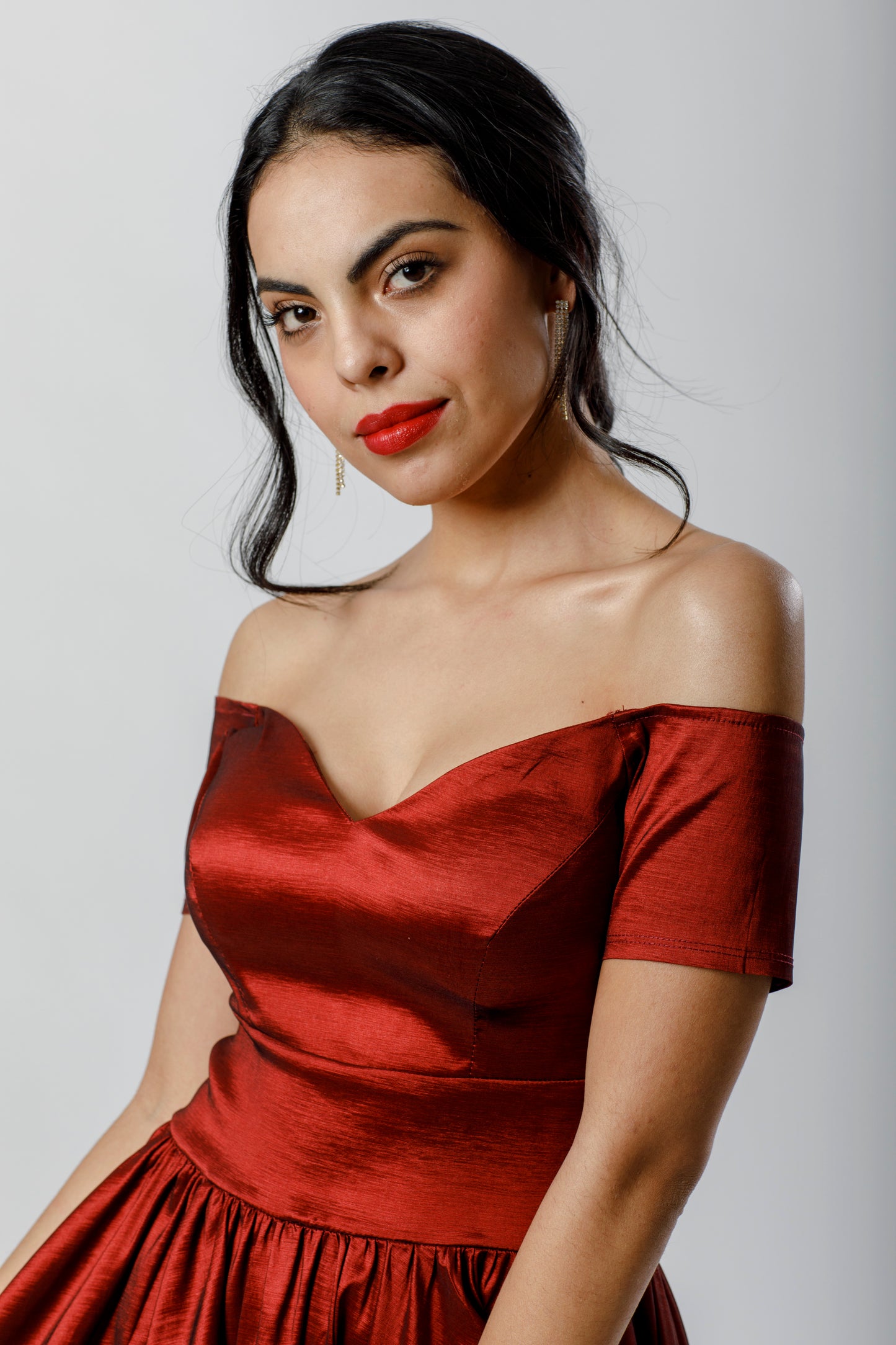 Vestido ampón , manga corta. - The Moda mx