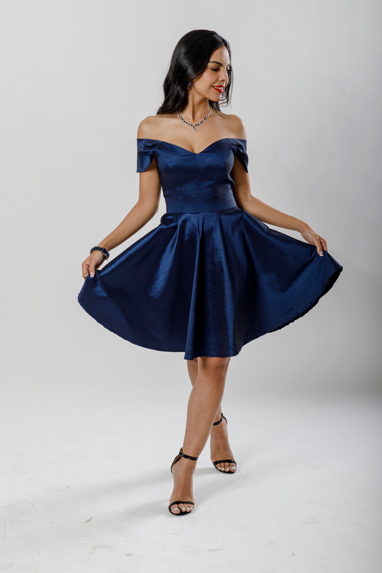Vestido corte princesa ampón - "MARTINA"