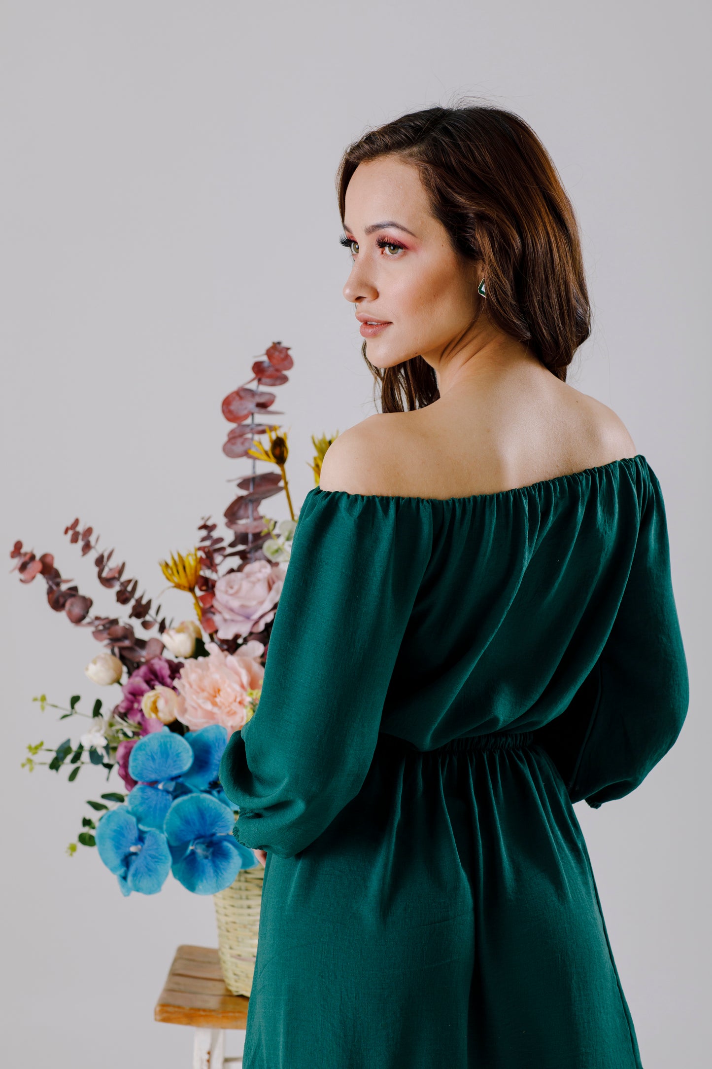 Vestido corto Tipo Campesino - DALILA