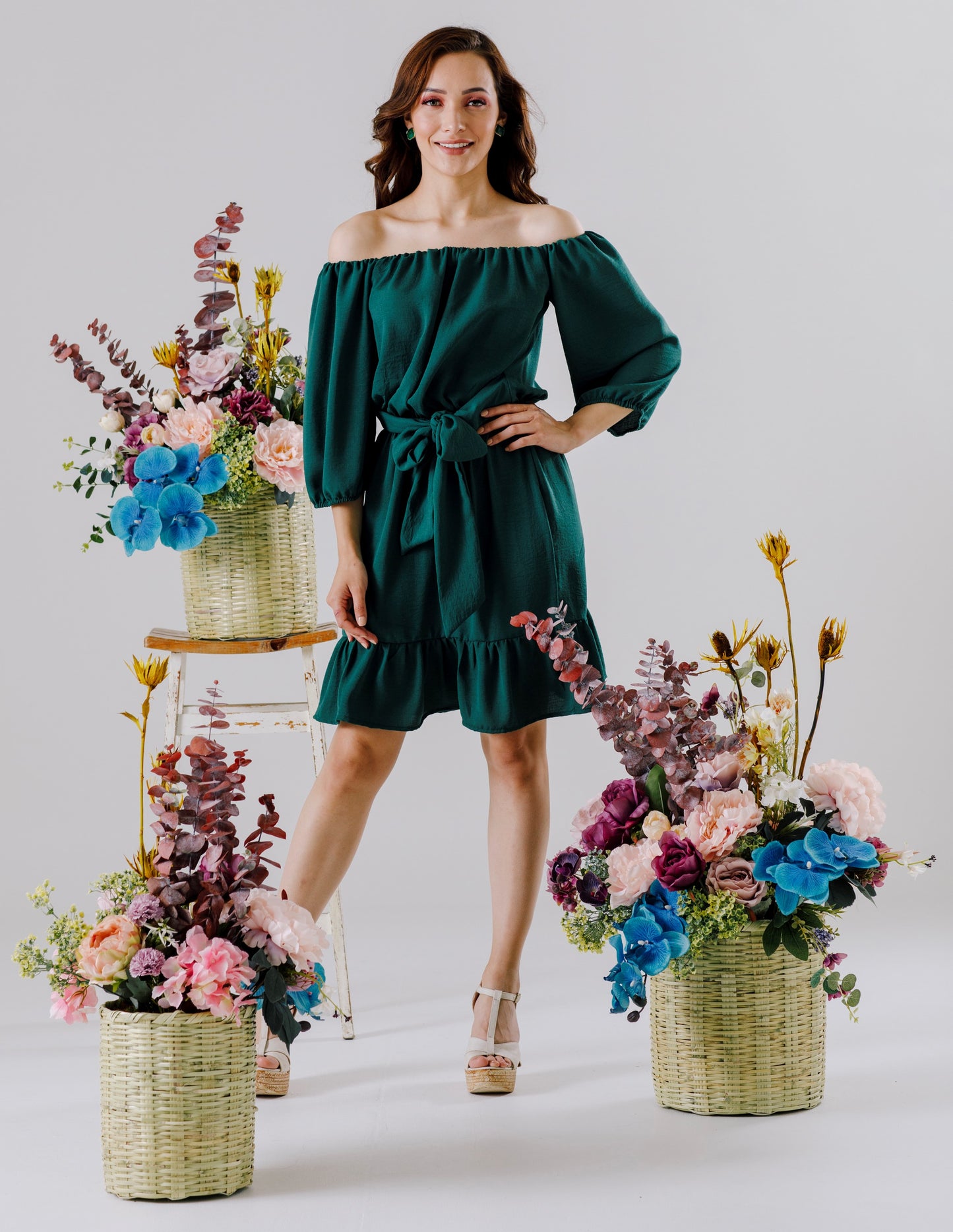 Vestido Con Mangas Dalila