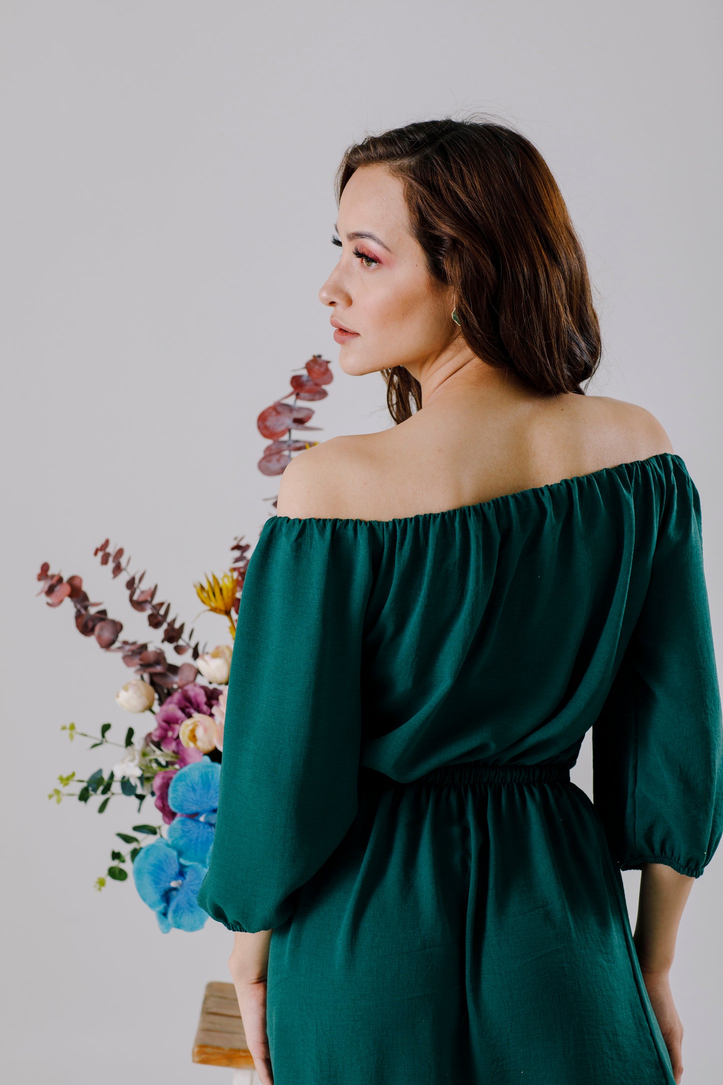 Vestido corto Tipo Campesino - DALILA