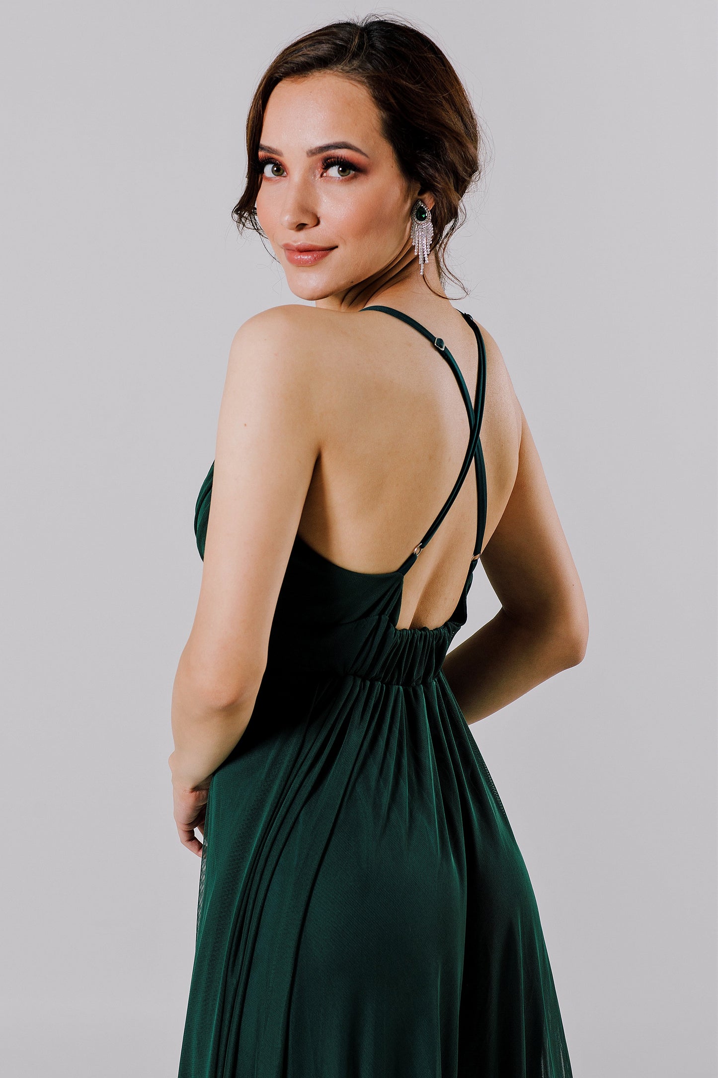 VESTIDO LARGO DE MESH - GASITA