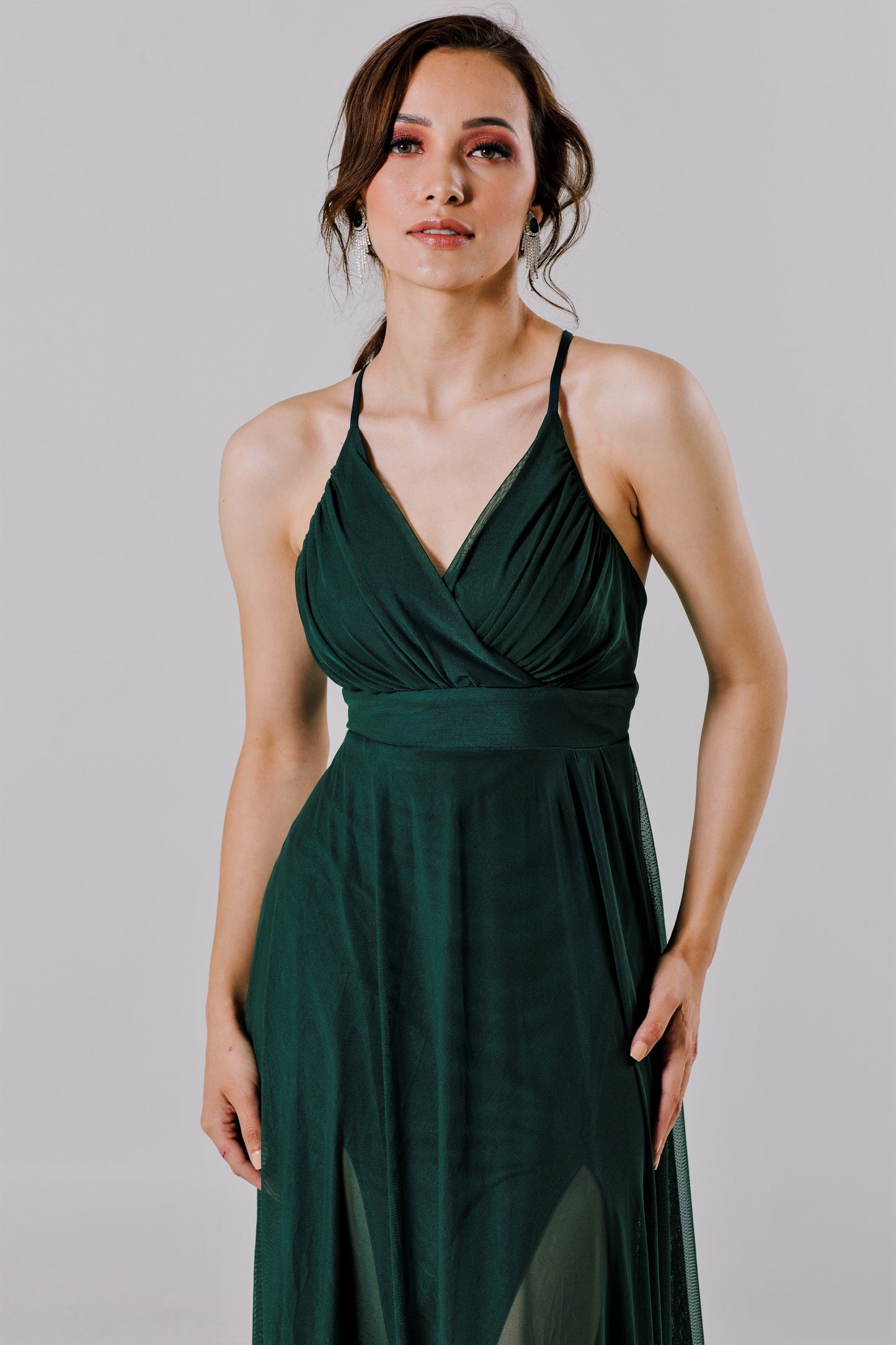 VESTIDO LARGO DE MESH - GASITA