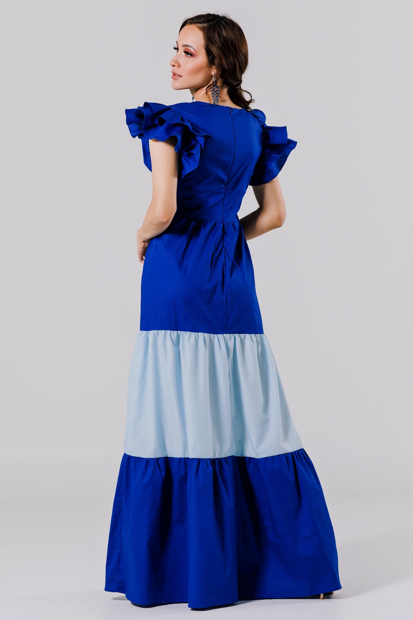 Vestido Largo con Mangas - JULIA