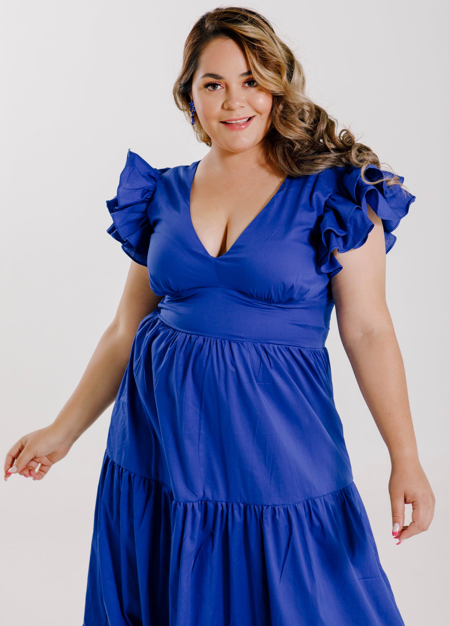 Vestido Largo con Mangas - JULIA