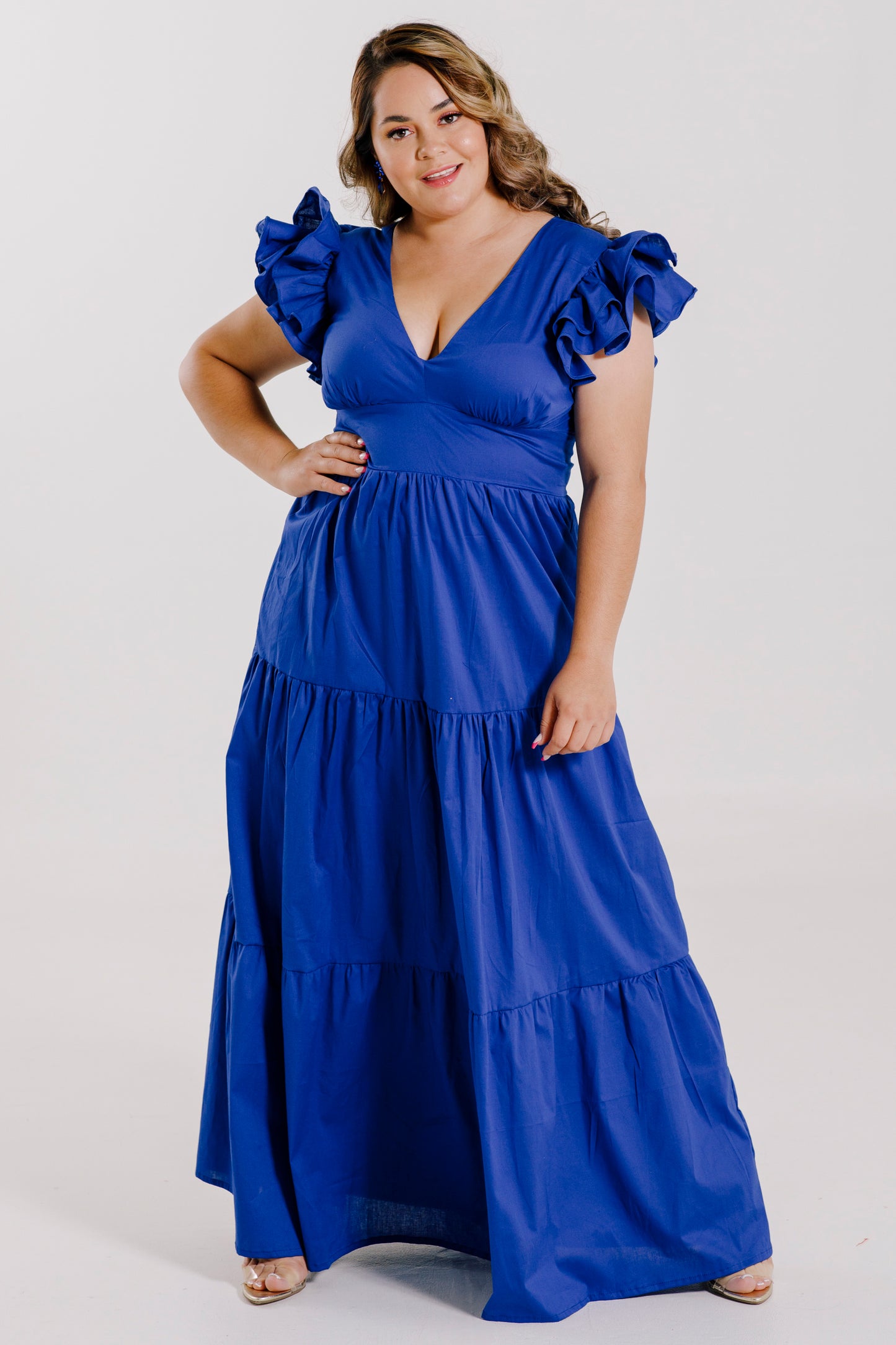 Vestido Largo con Mangas - JULIA