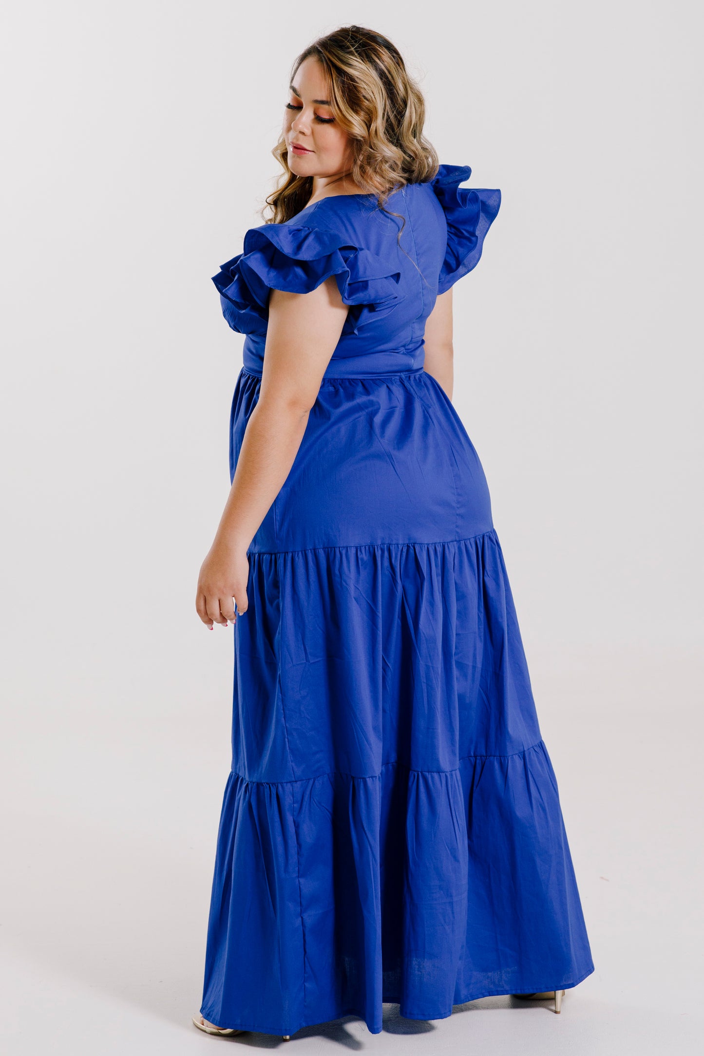 Vestido Largo con Mangas - JULIA