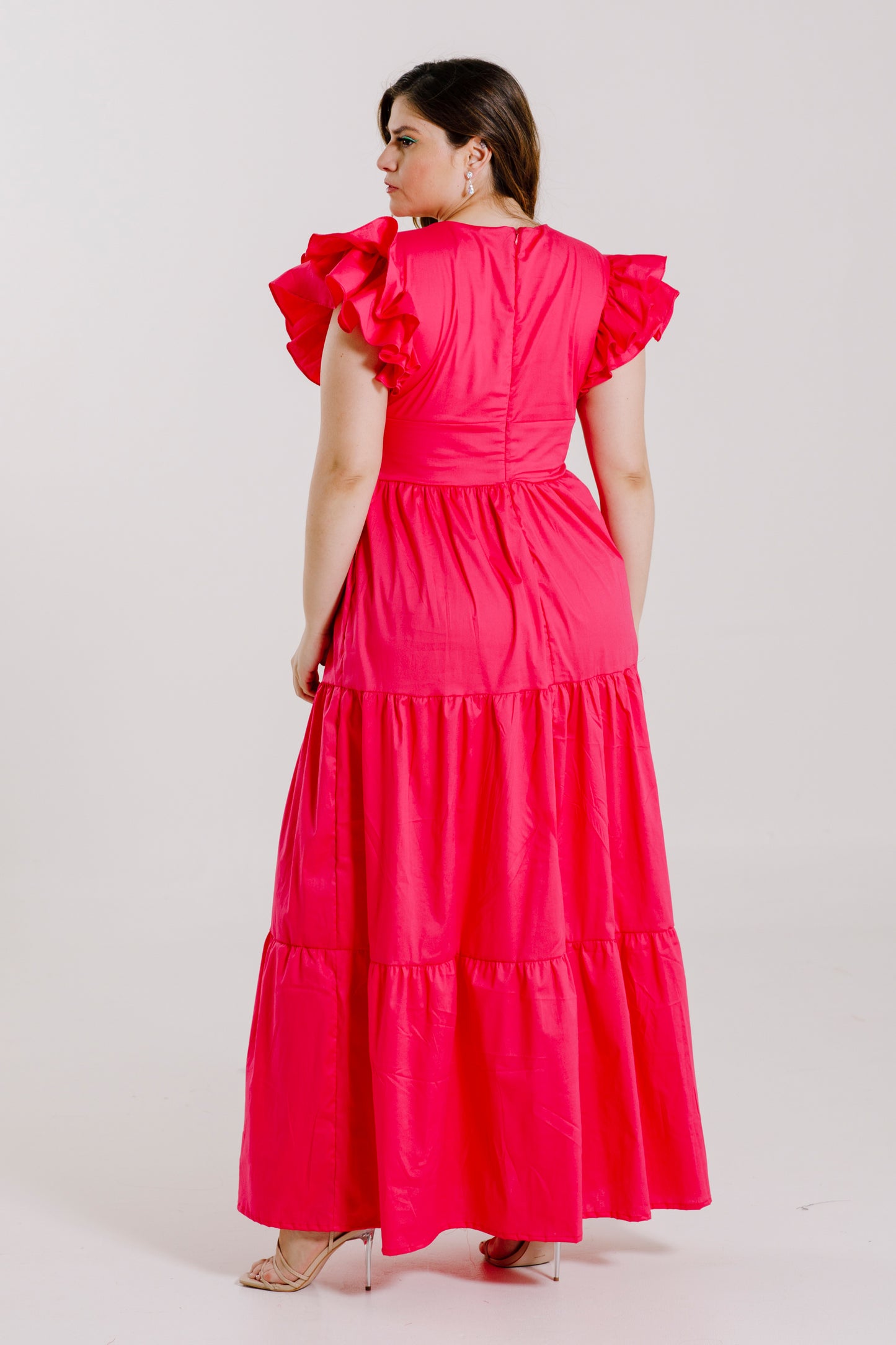 Vestido Largo con Mangas - JULIA