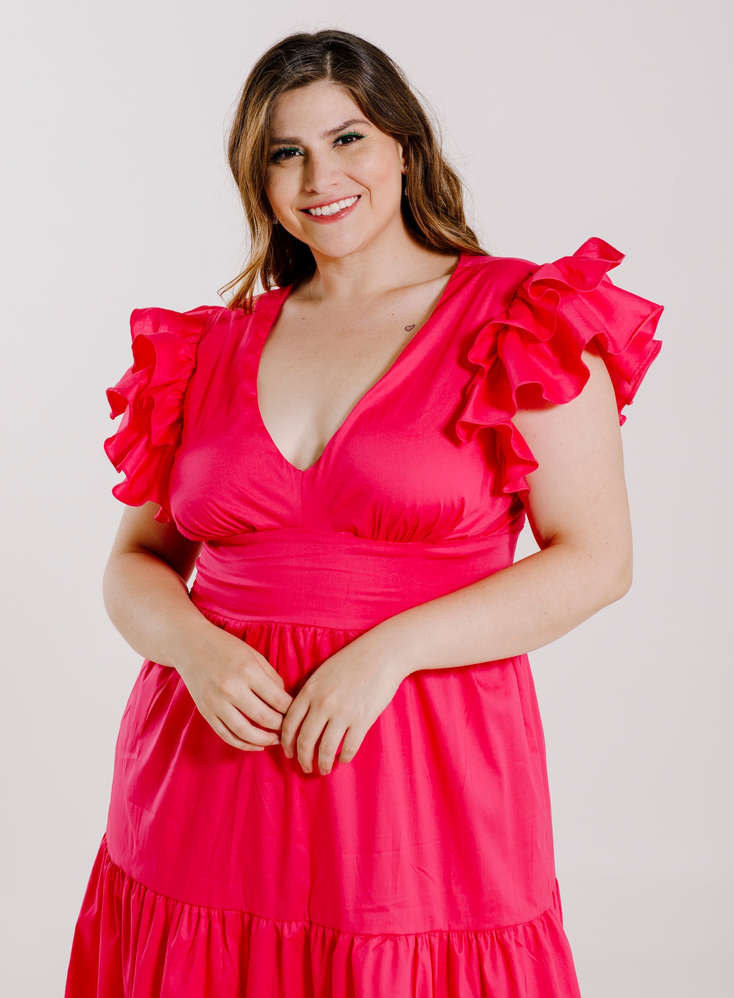 Vestido Largo con Mangas - JULIA