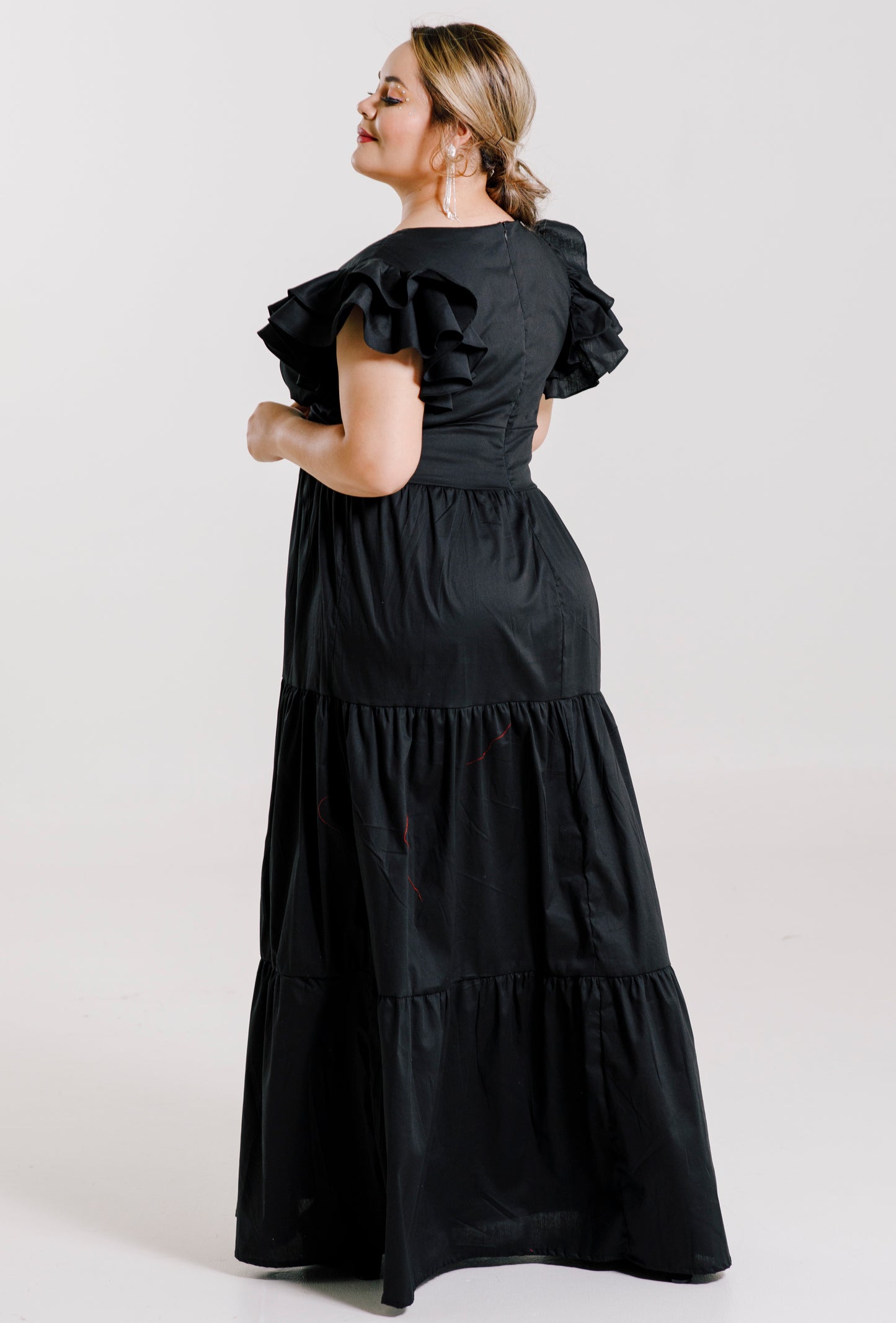 Vestido Largo con Mangas - JULIA