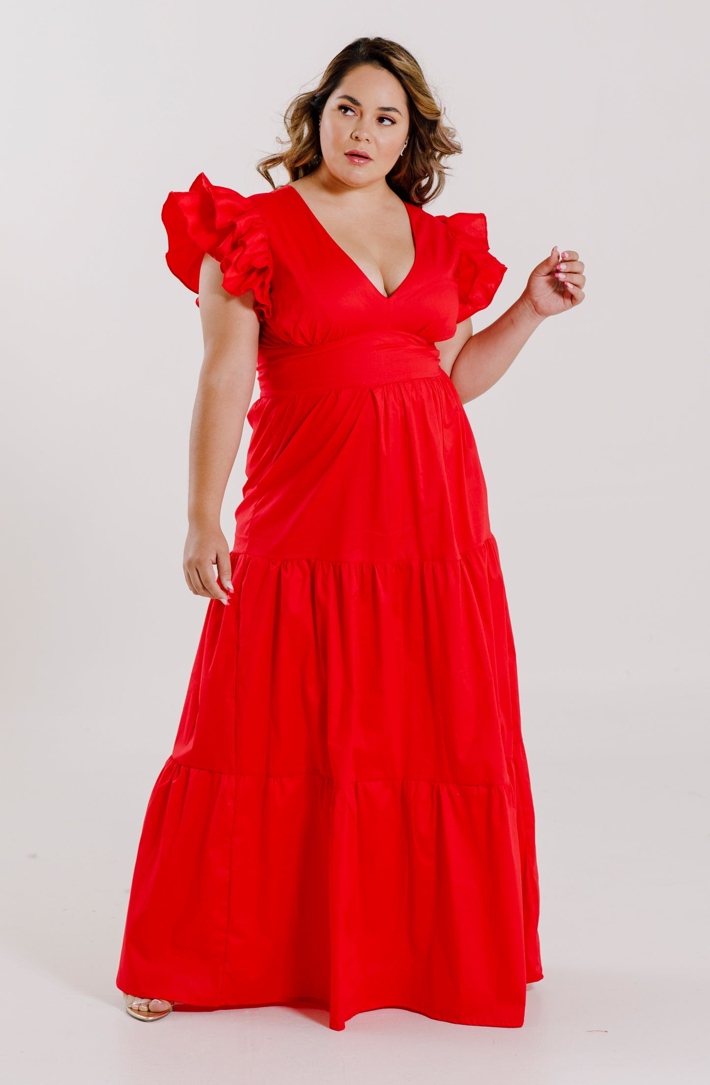Vestido Largo con Mangas - JULIA