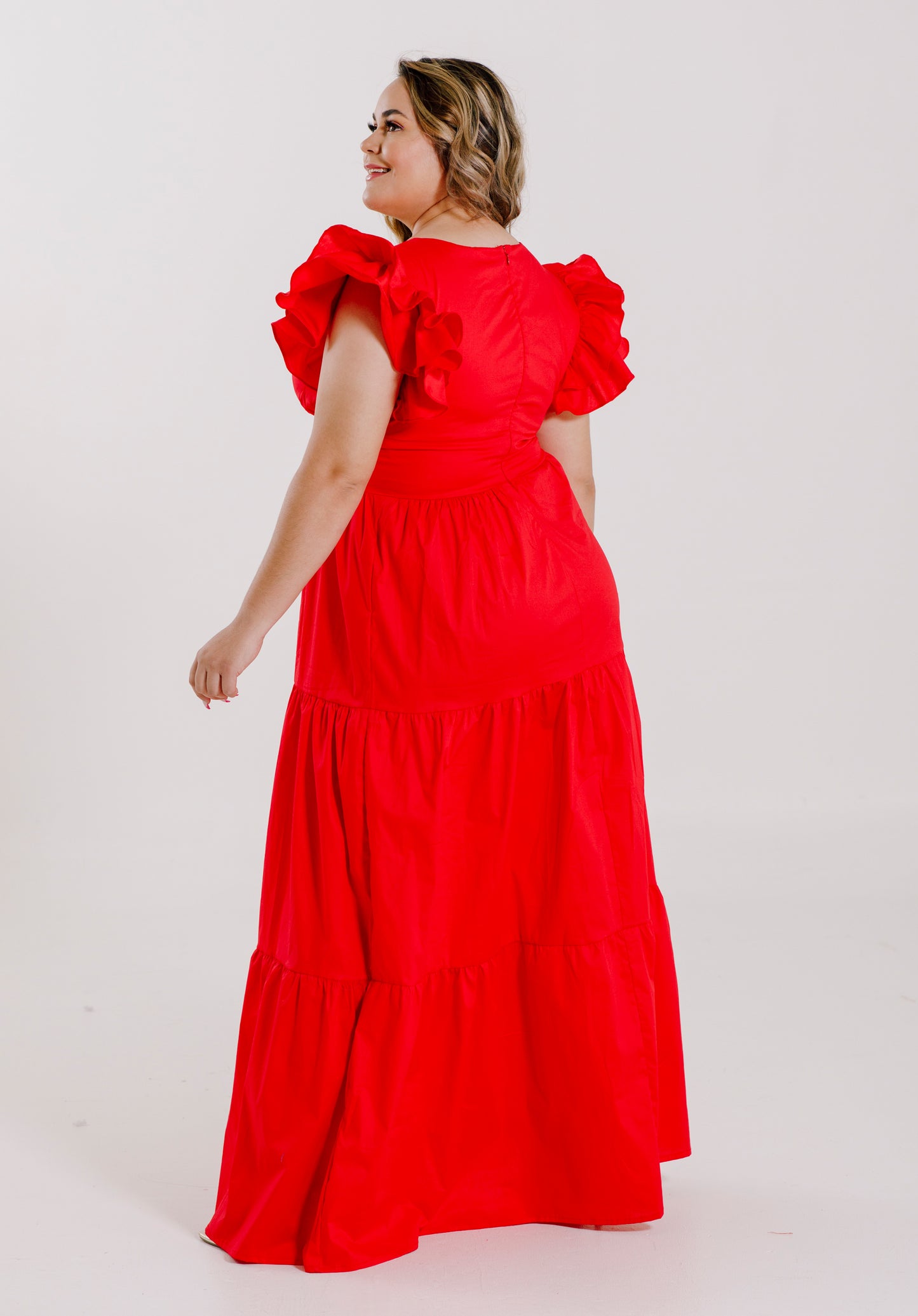Vestido Largo con Mangas - JULIA