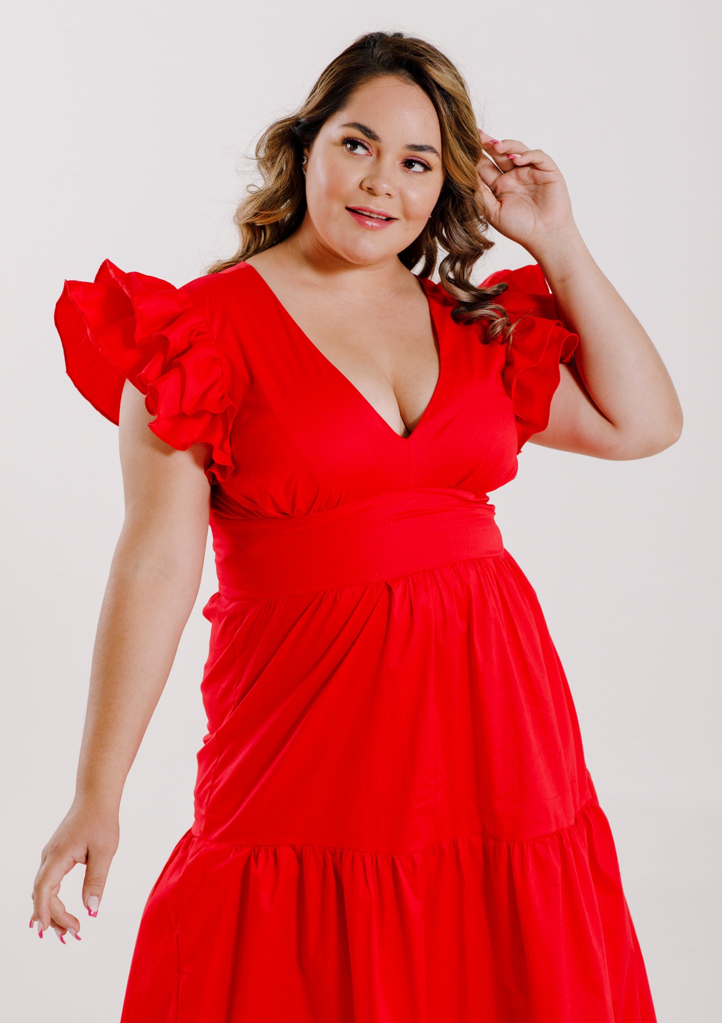 Vestido Largo con Mangas - JULIA