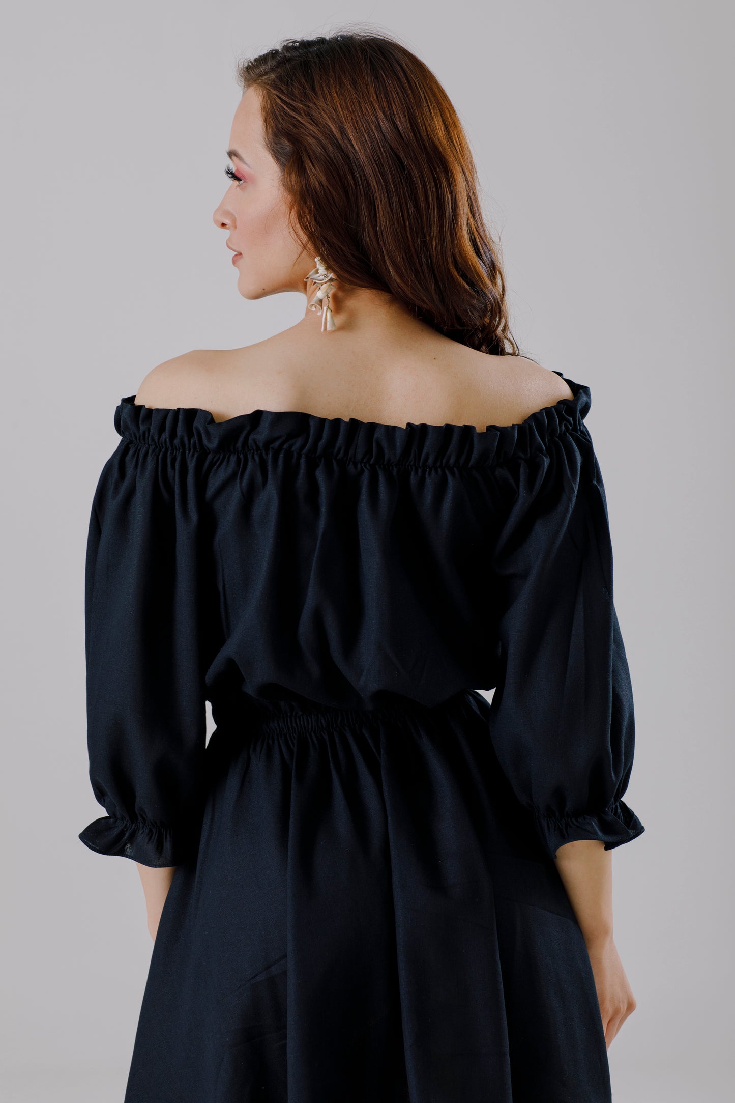 Vestido Corto de Lino - LORENZA