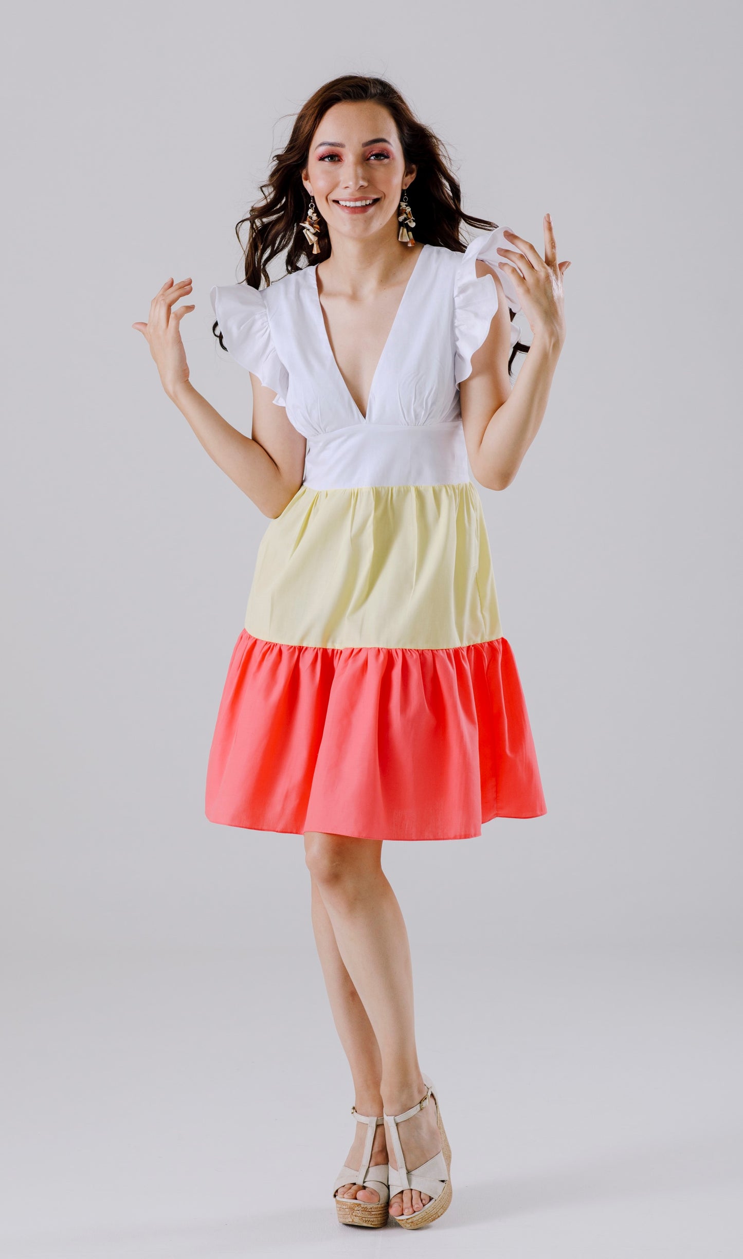VESTIDO CORTO CON MANGAS - LULU
