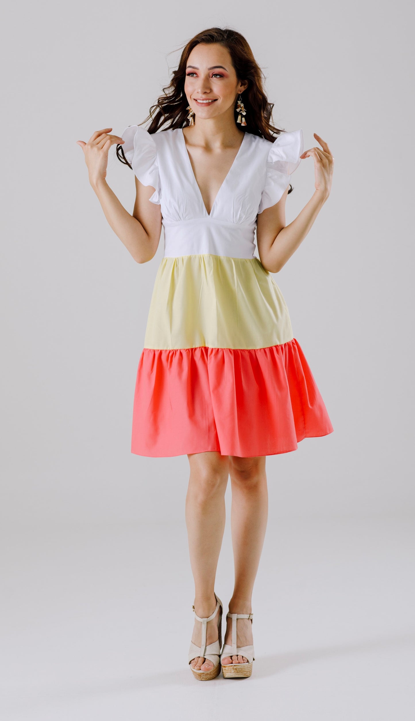 VESTIDO CORTO CON MANGAS - LULU