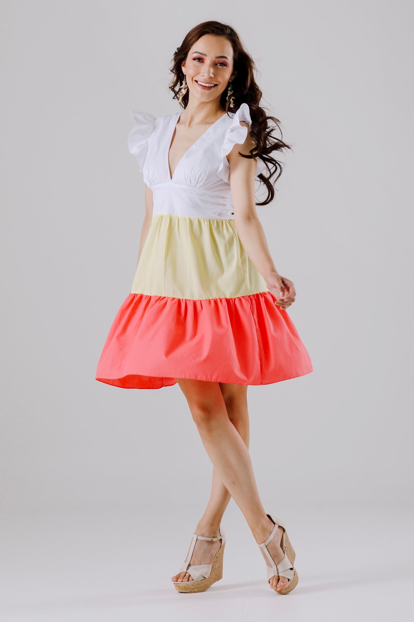 VESTIDO CORTO CON MANGAS - LULU