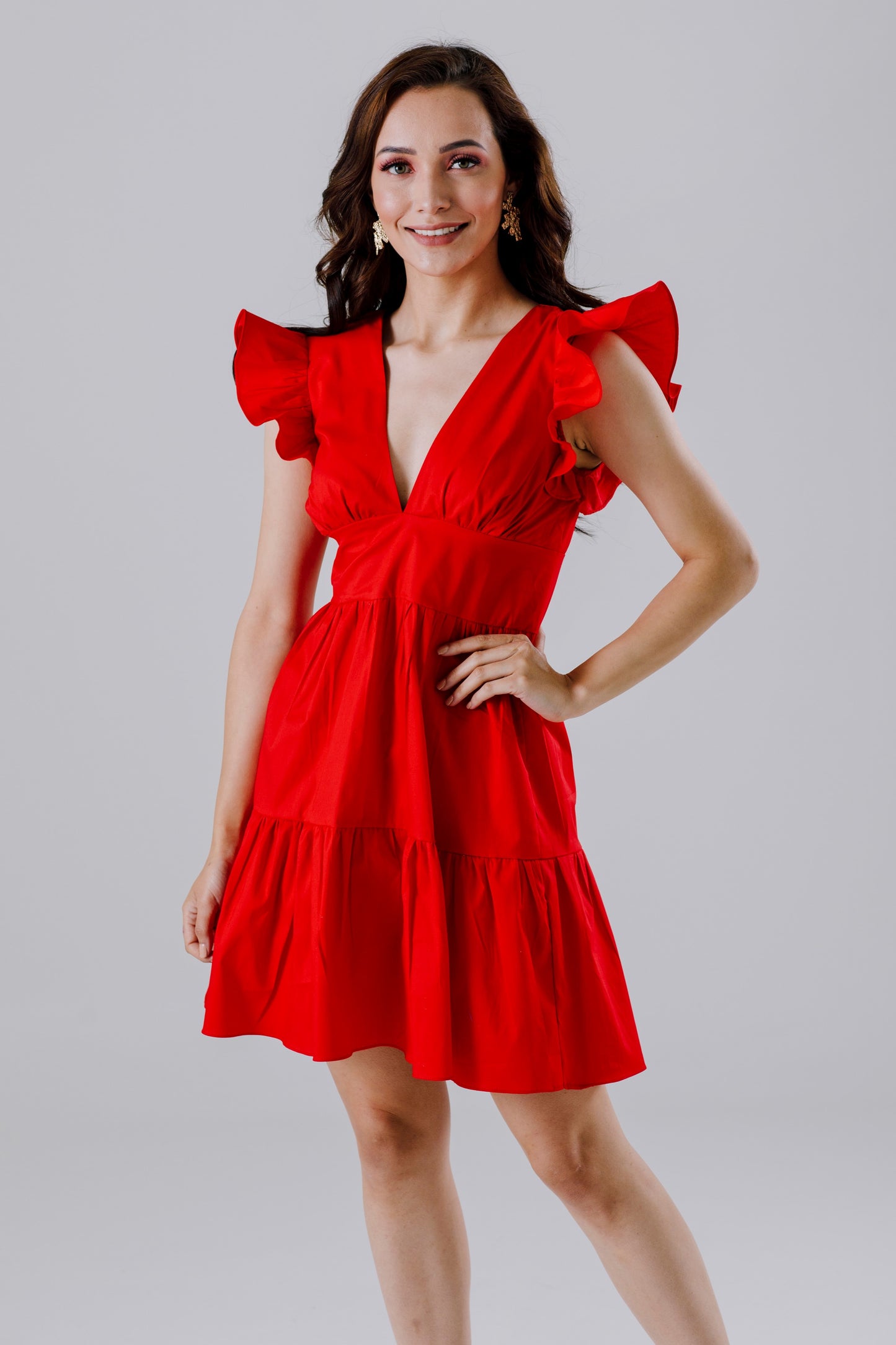 VESTIDO CORTO CON MANGAS - LULU