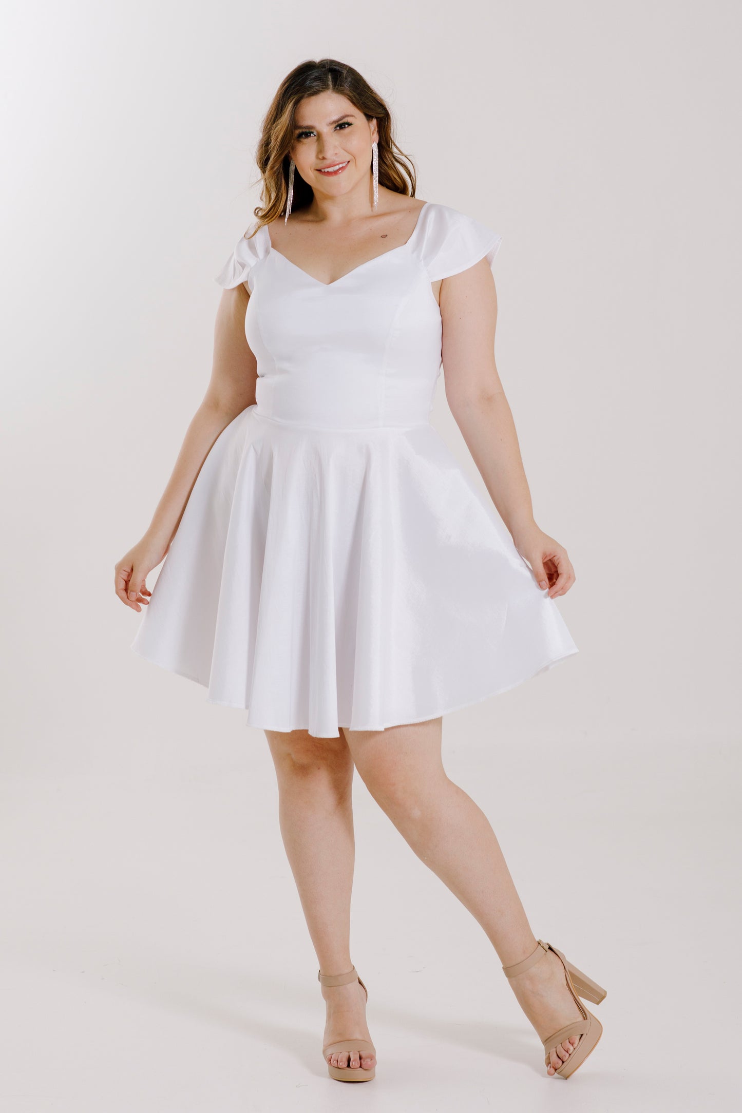 Vestido corte princesa ampón - "MARTINA"
