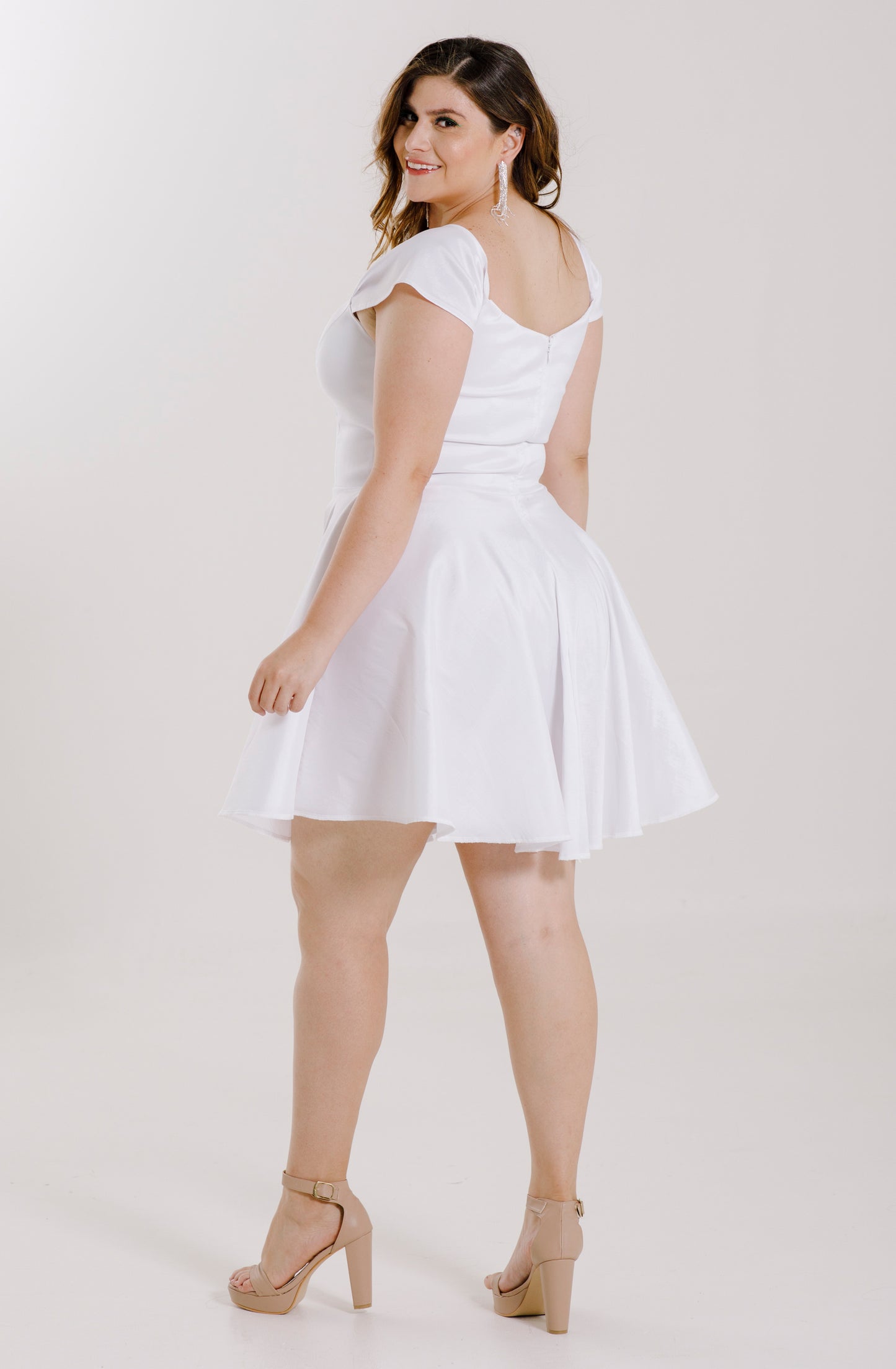 Vestido corte princesa ampón - "MARTINA"