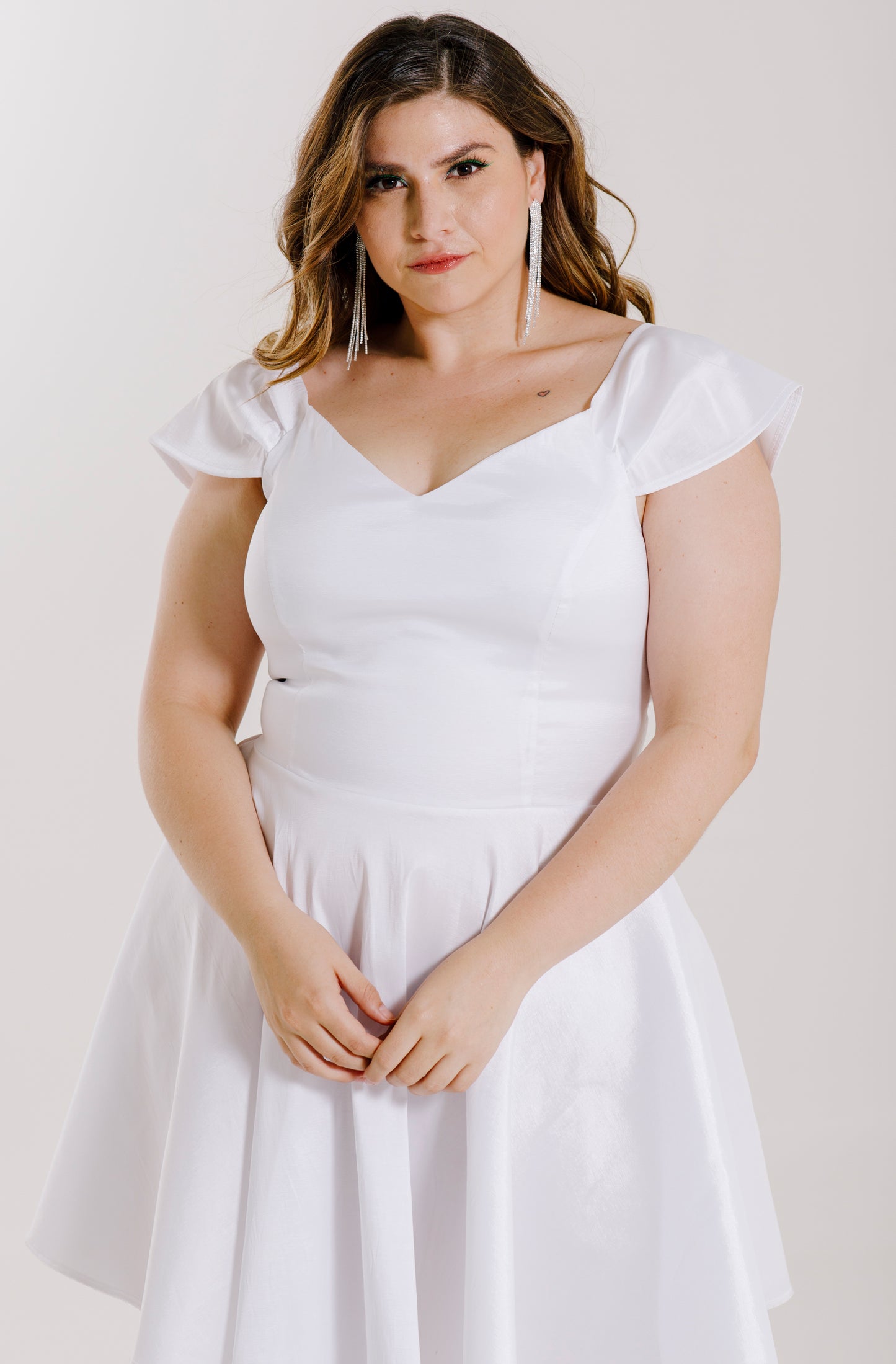 Vestido corte princesa ampón - "MARTINA"