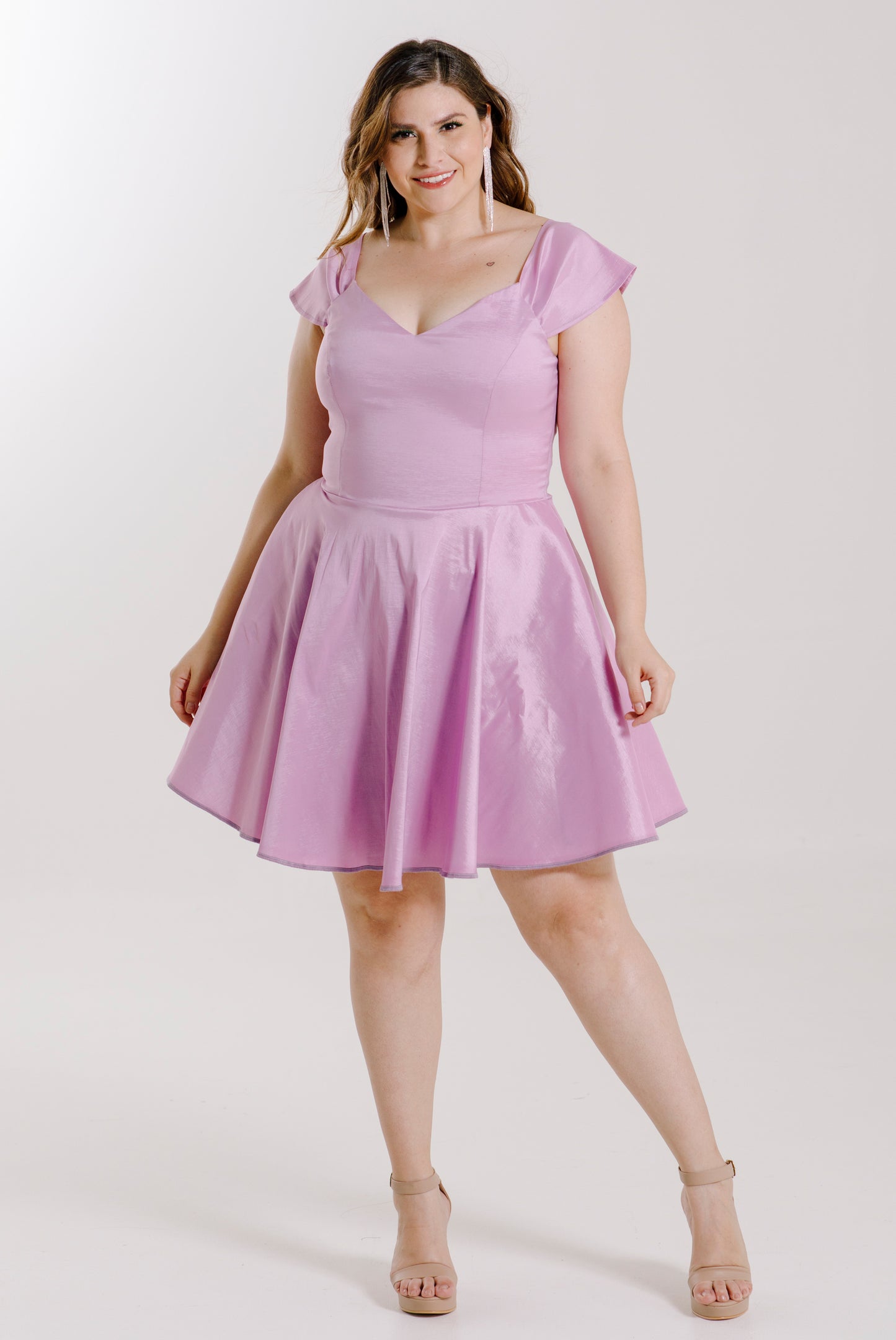 Vestido corte princesa ampón - "MARTINA"