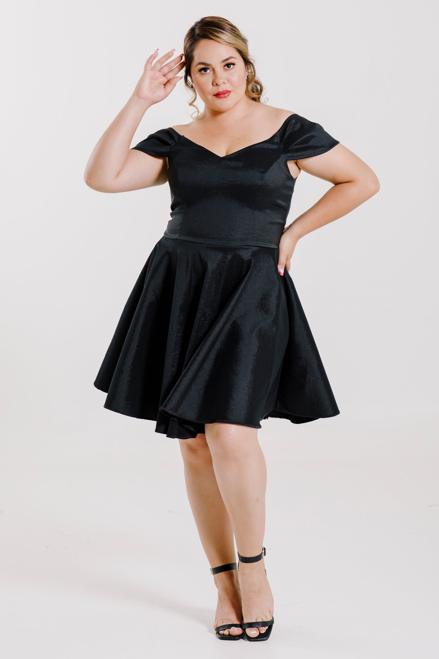 Vestido corte princesa ampón - "MARTINA"