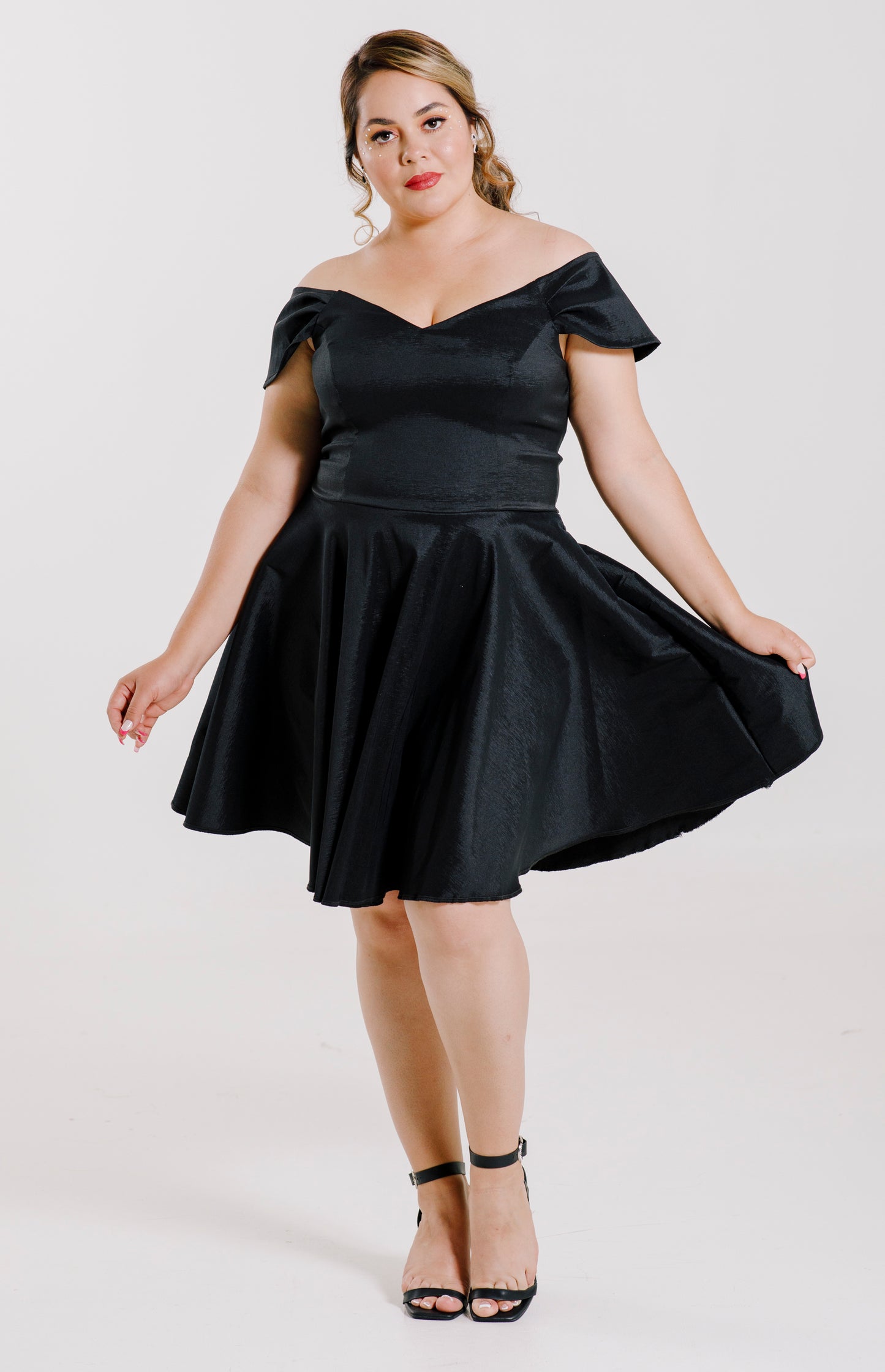 Vestido corte princesa ampón - "MARTINA"