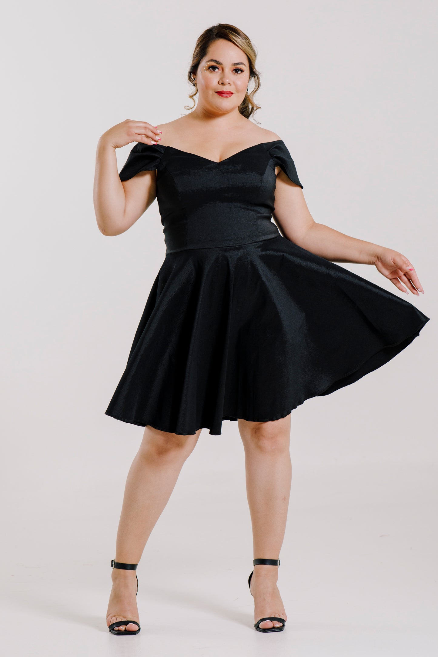 Vestido corte princesa ampón - "MARTINA"