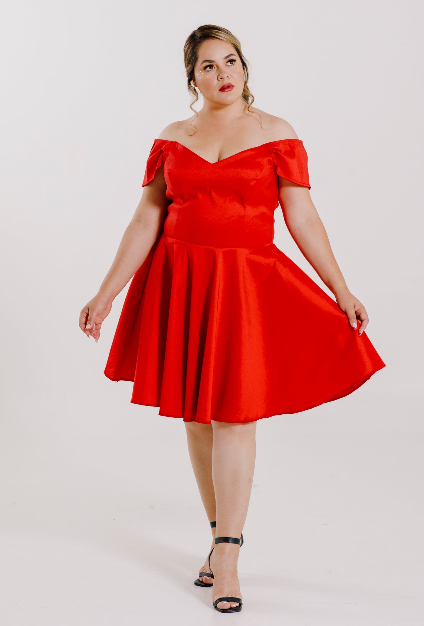 Vestido corte princesa ampón - "MARTINA"