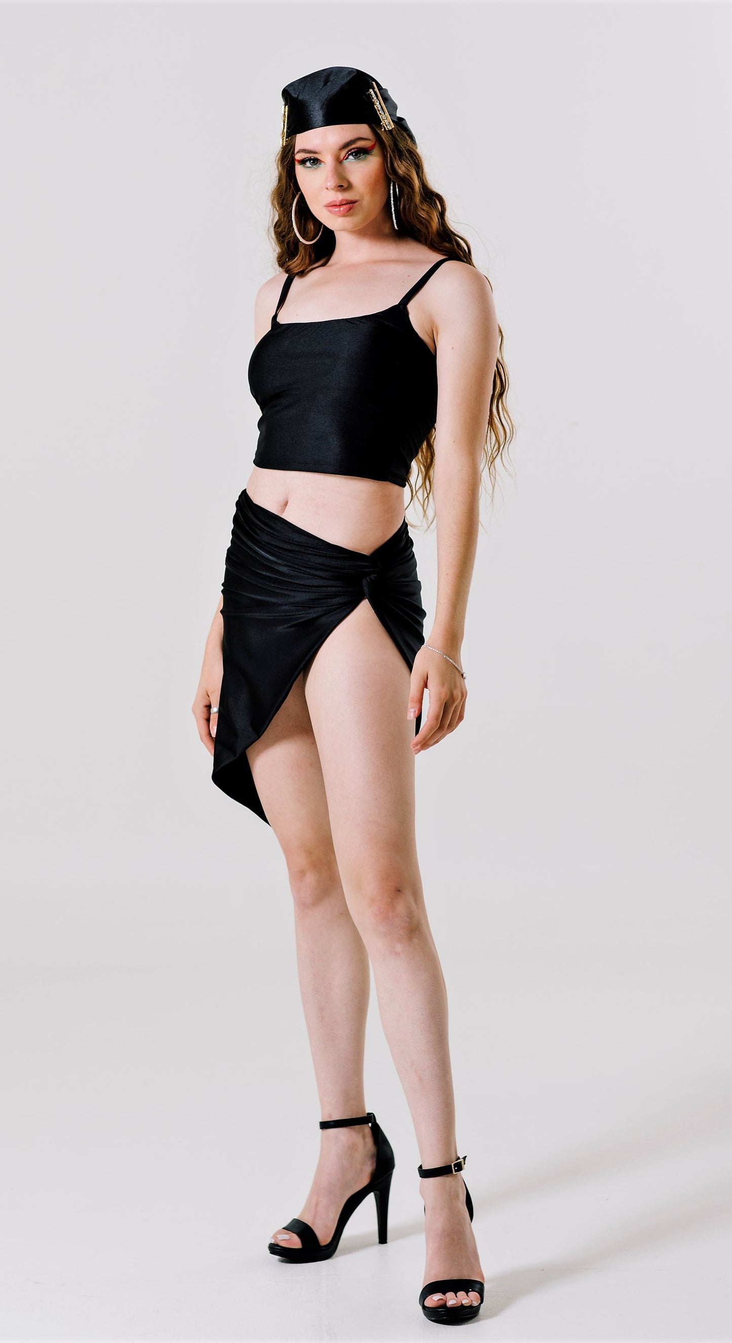 Set Falda Blusa NEGRO