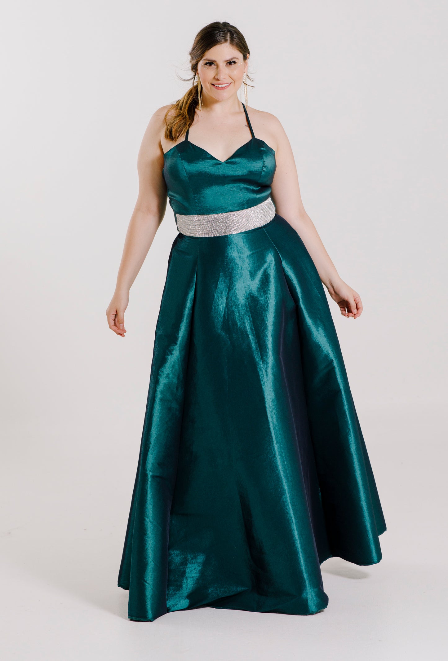 Vestido tipo corset con Piedreria - VALENTINA CON BRILLOS