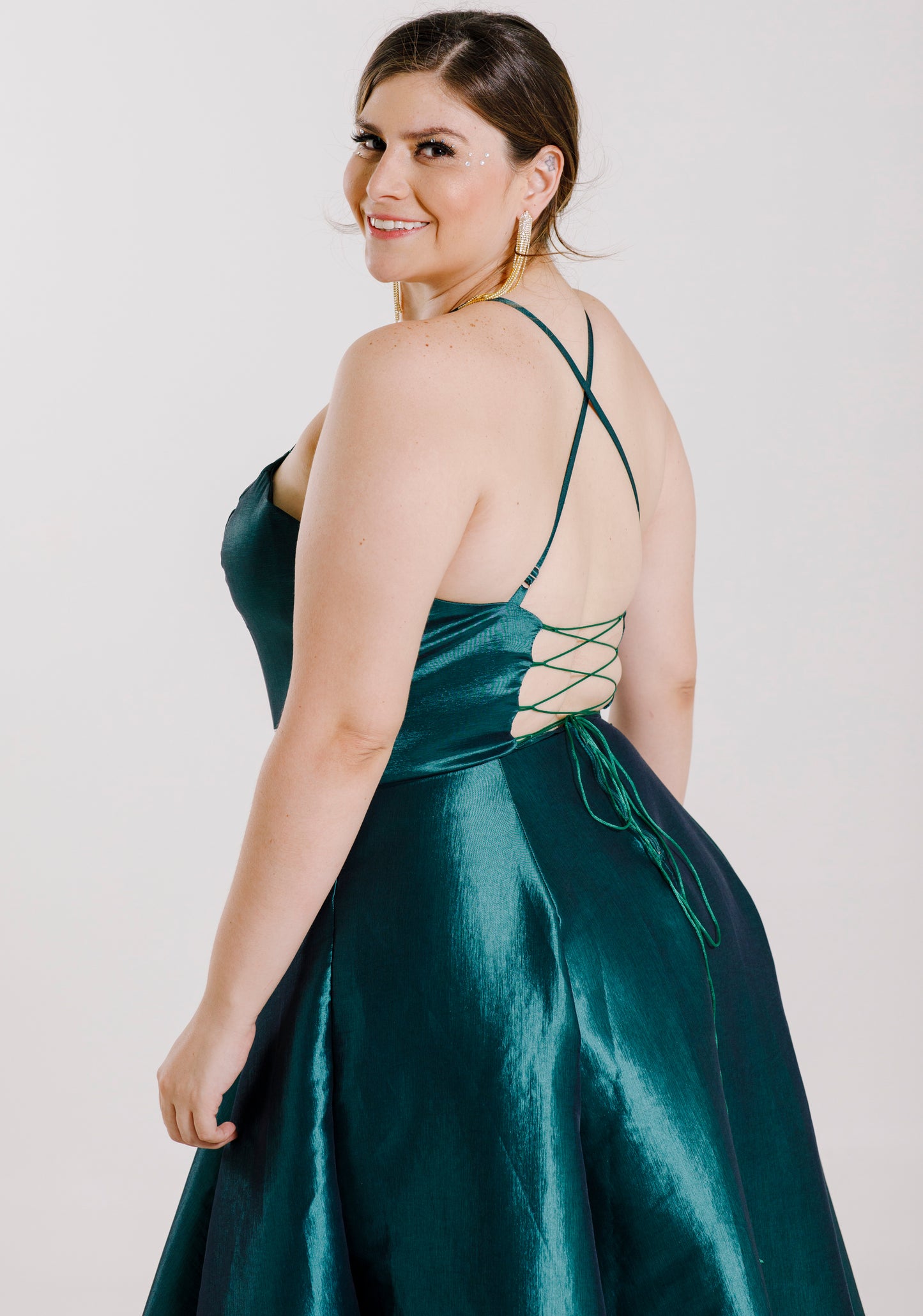 Vestido tipo corset con Piedreria - VALENTINA CON BRILLOS