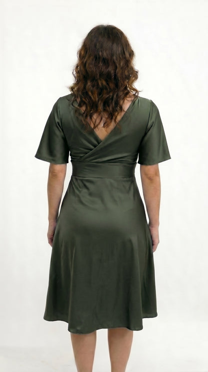 Vestido Corto con Manga - Cristina C