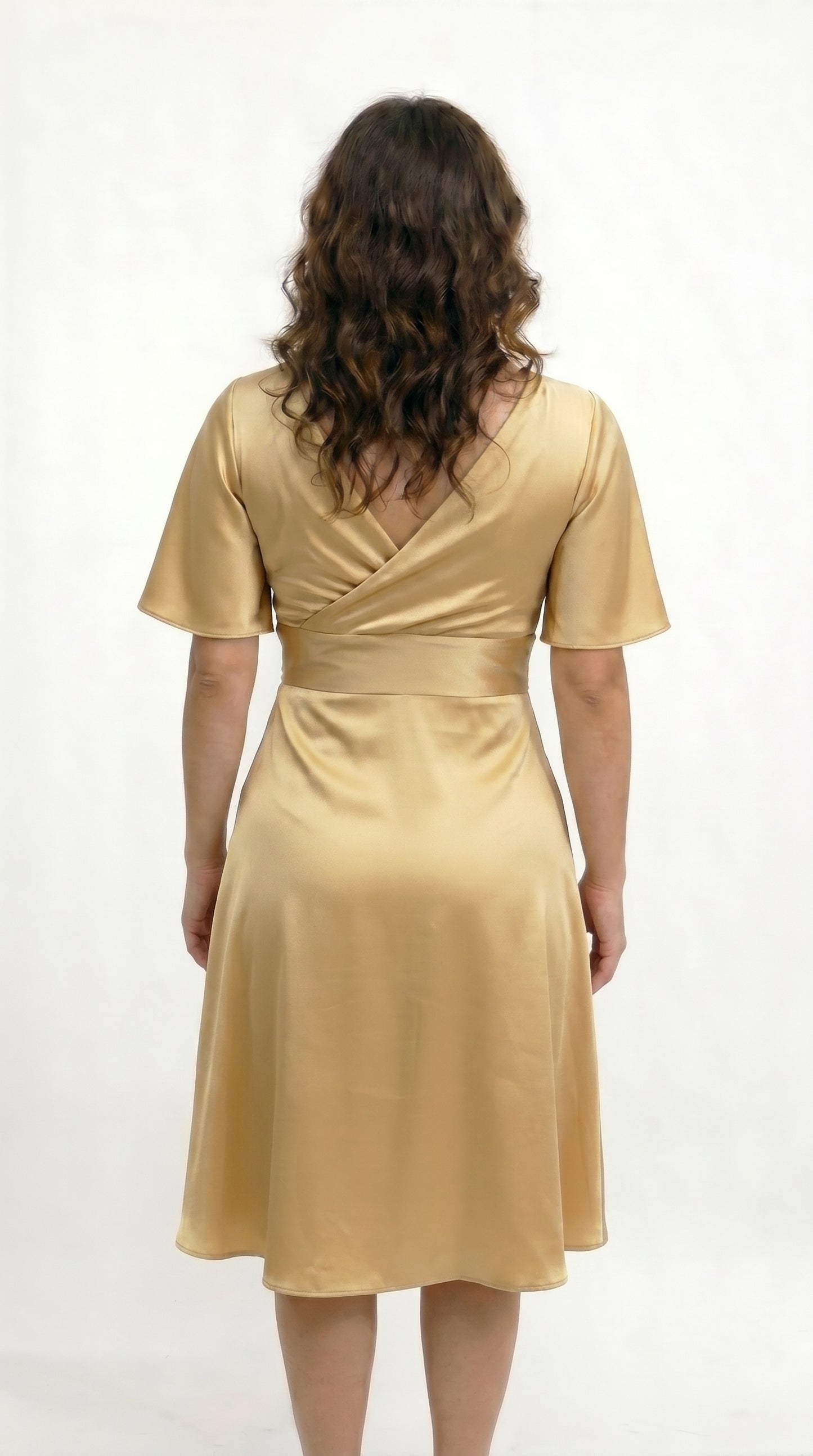 Vestido Corto con Manga - Cristina C