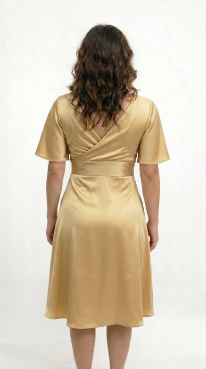 Vestido Corto con Manga - Cristina C
