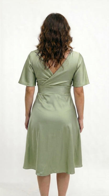 Vestido Corto con Manga - Cristina C