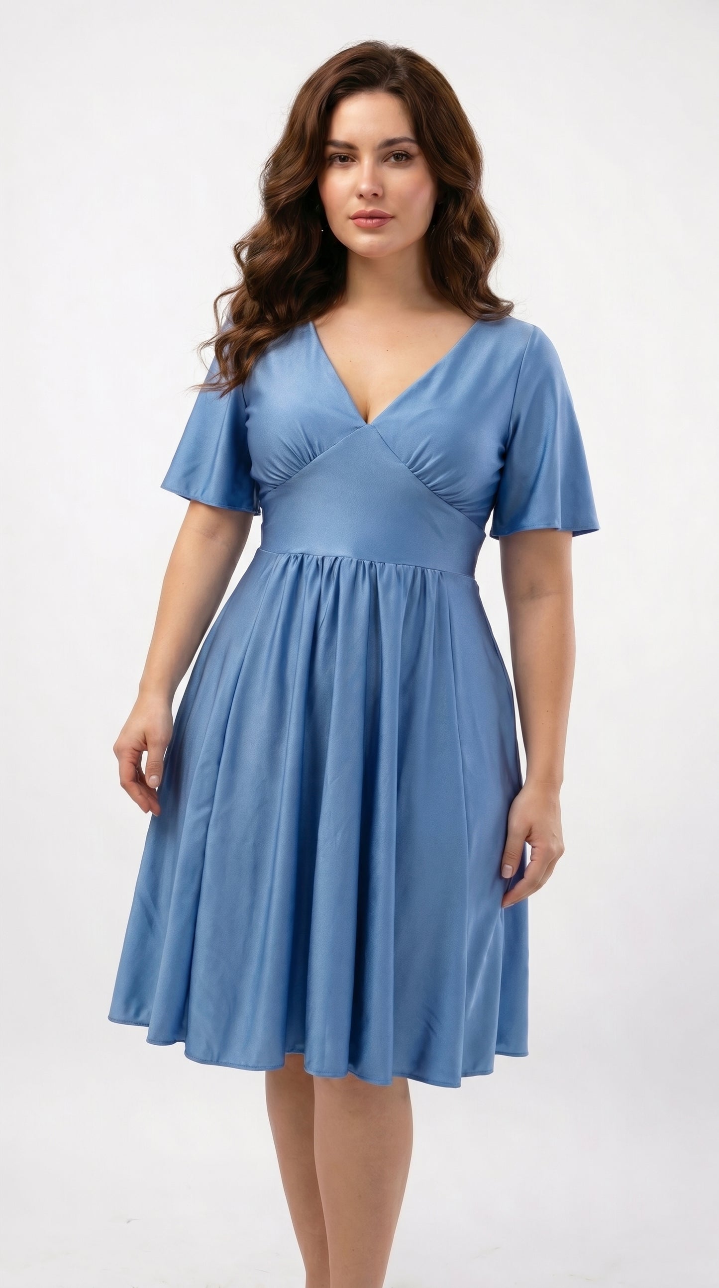 Vestido Corto con Manga - Cristina C