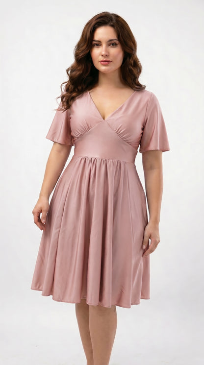 Vestido Corto con Manga - Cristina C