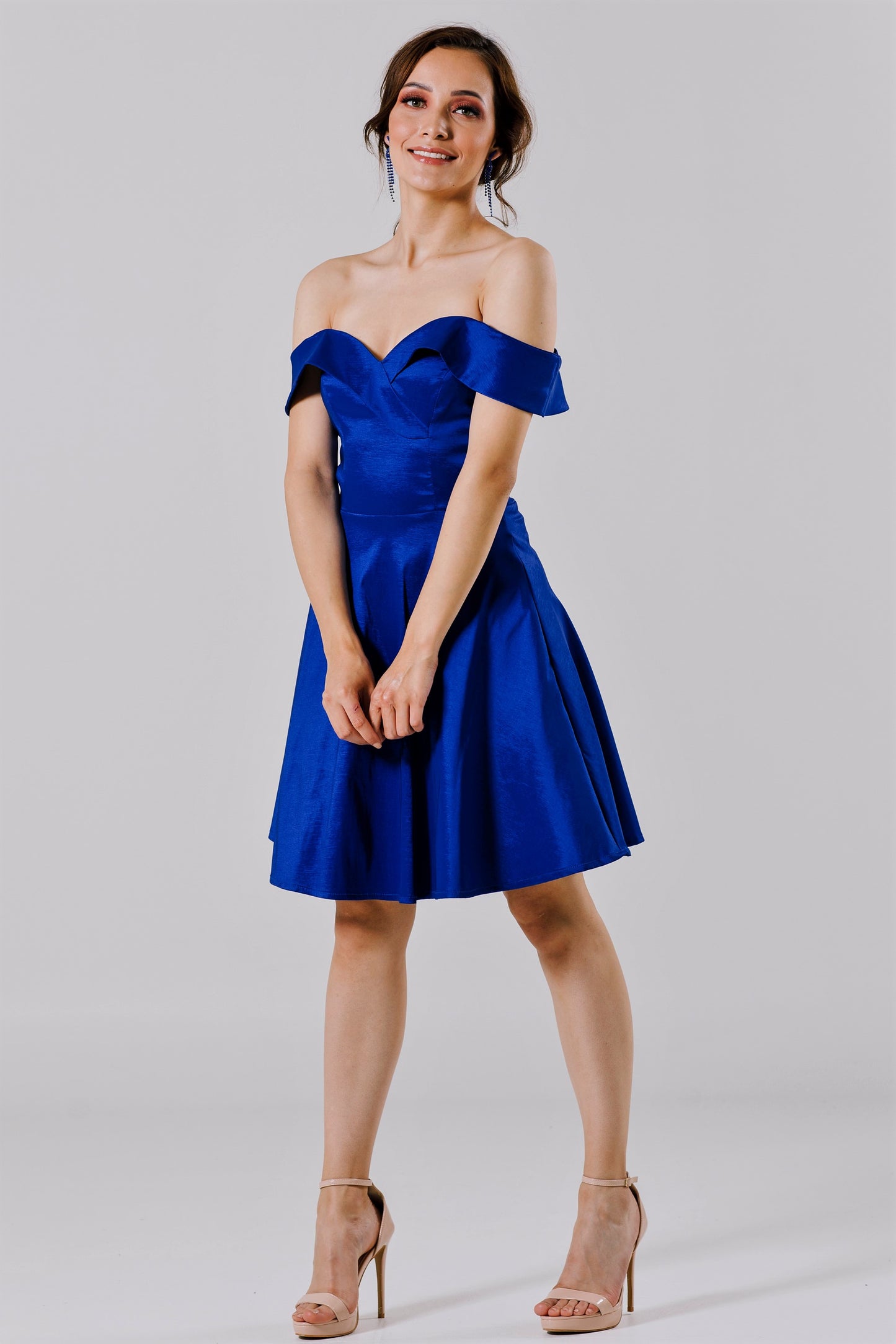 Vestido Corto con Hombros al Descubierto - FLORENCIA CORTO