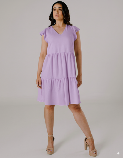 Vestido Corto de Lino - CARMEN