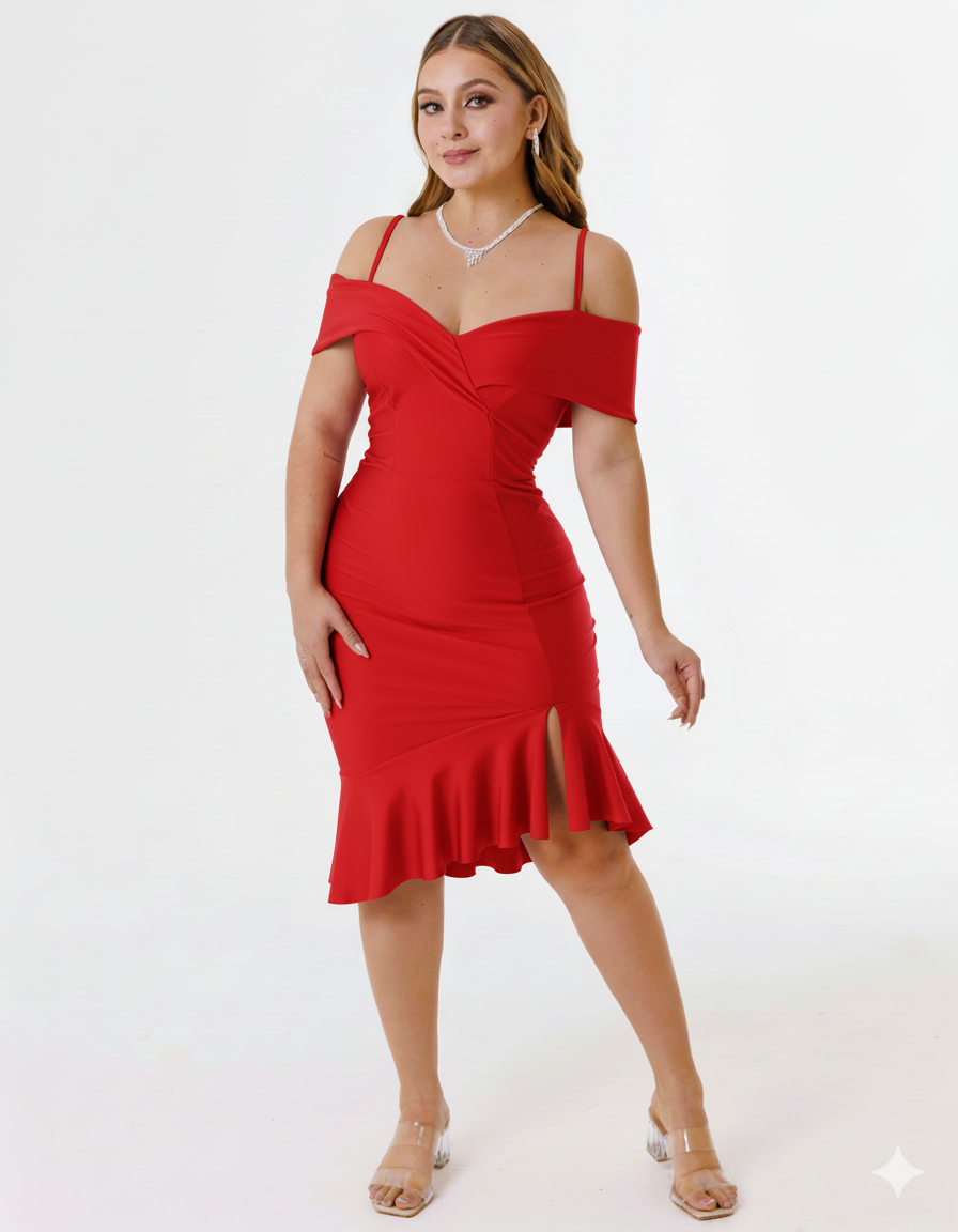 Vestido Corto Con Mangas y tirantes - VIENA